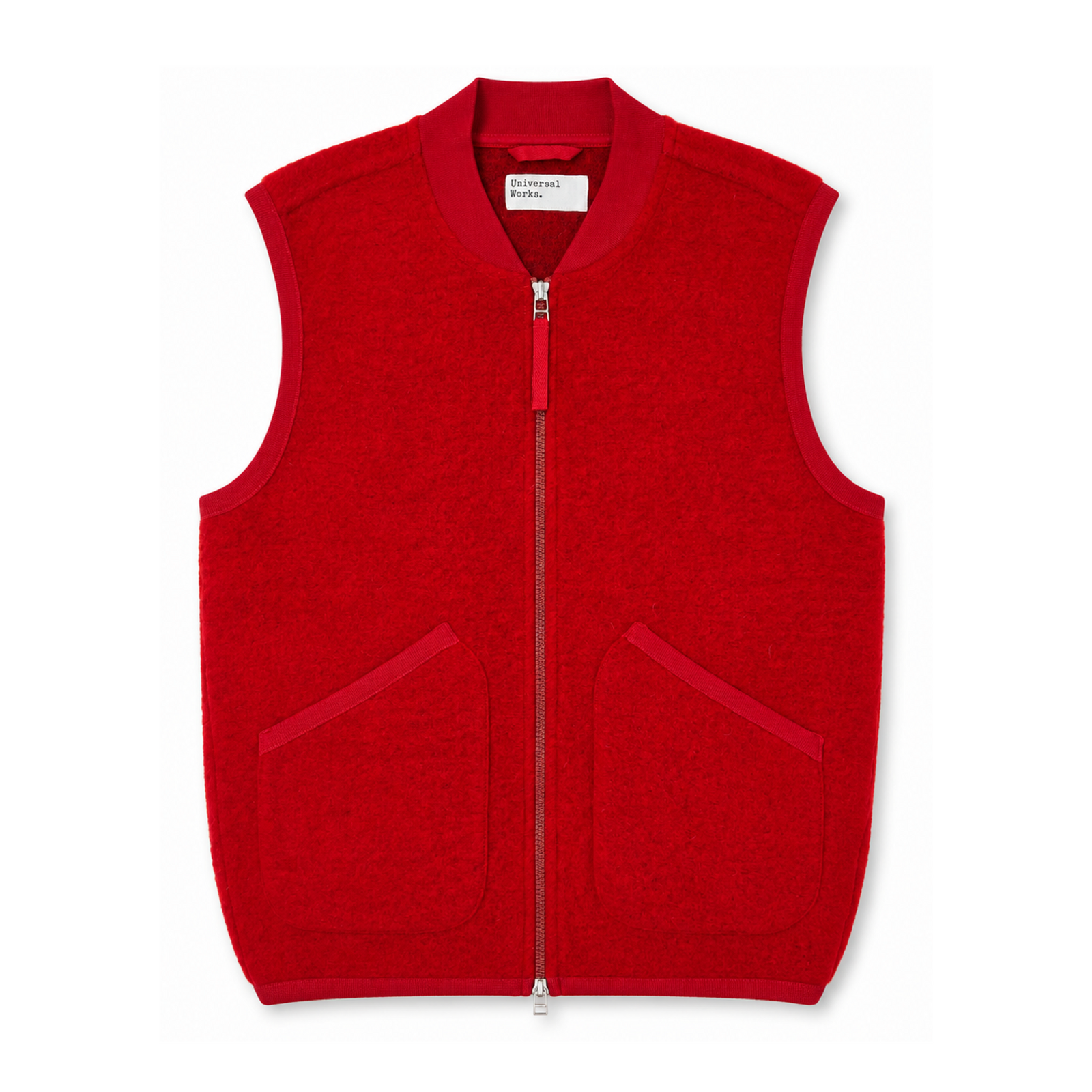 Gilet Zip Waistcoat Homme Scarlet