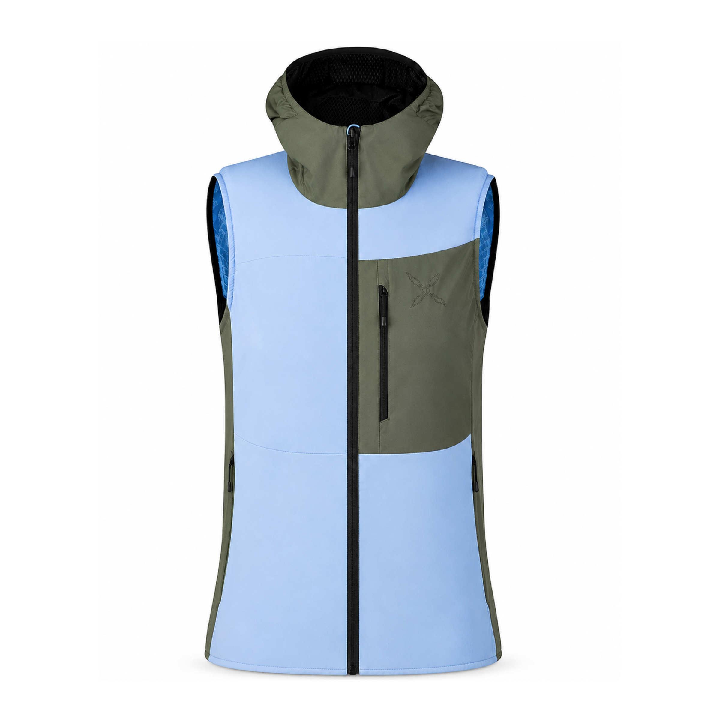 Gilet Traccia Octa Hooded Donna Dusk/Sage Green