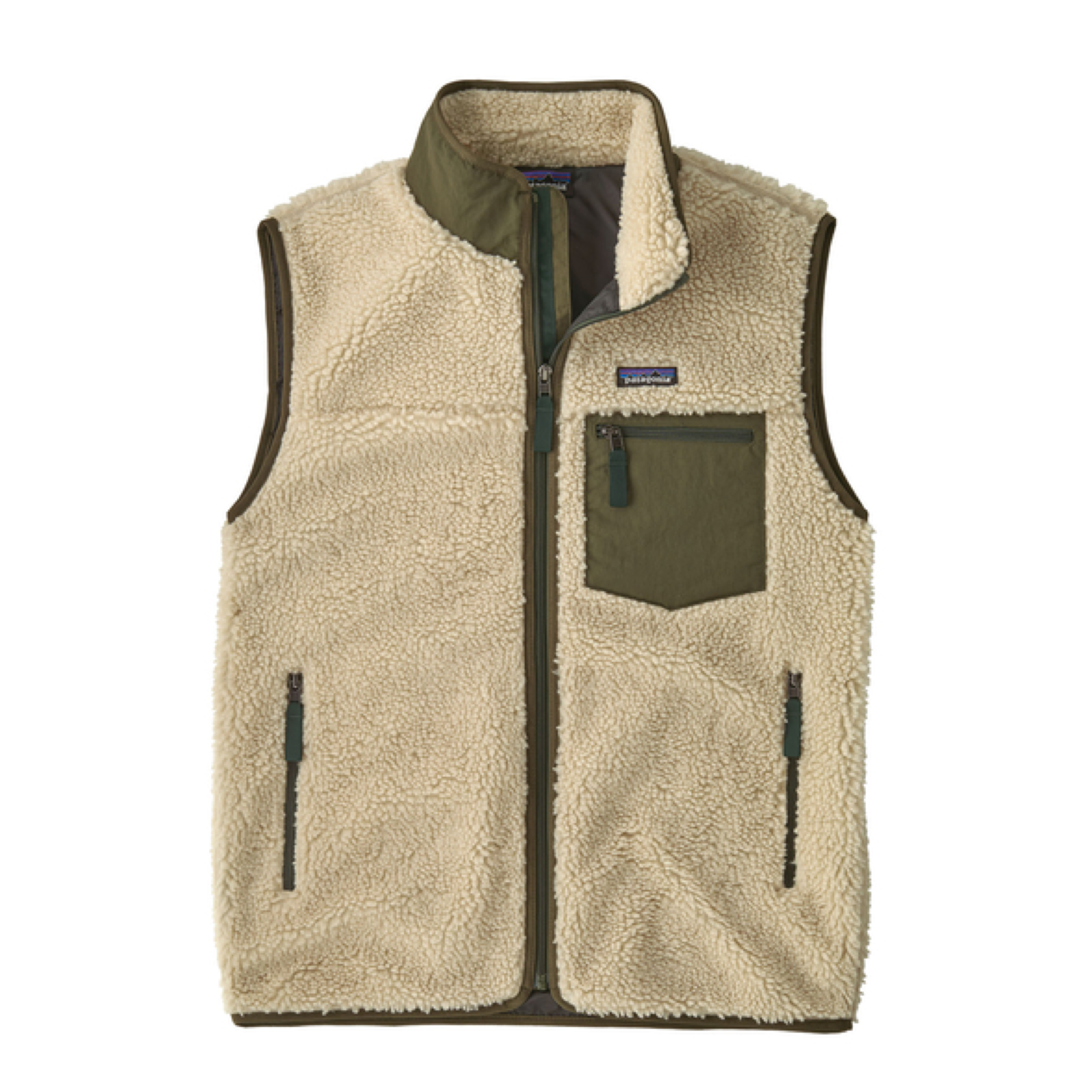 Gilet Classic Retro-X Fleece Uomo Dark Natural/Basin Green