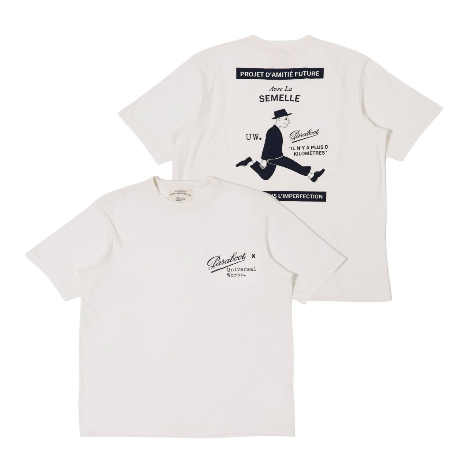 T-shirt Single Jersey Print Uomo Ecru