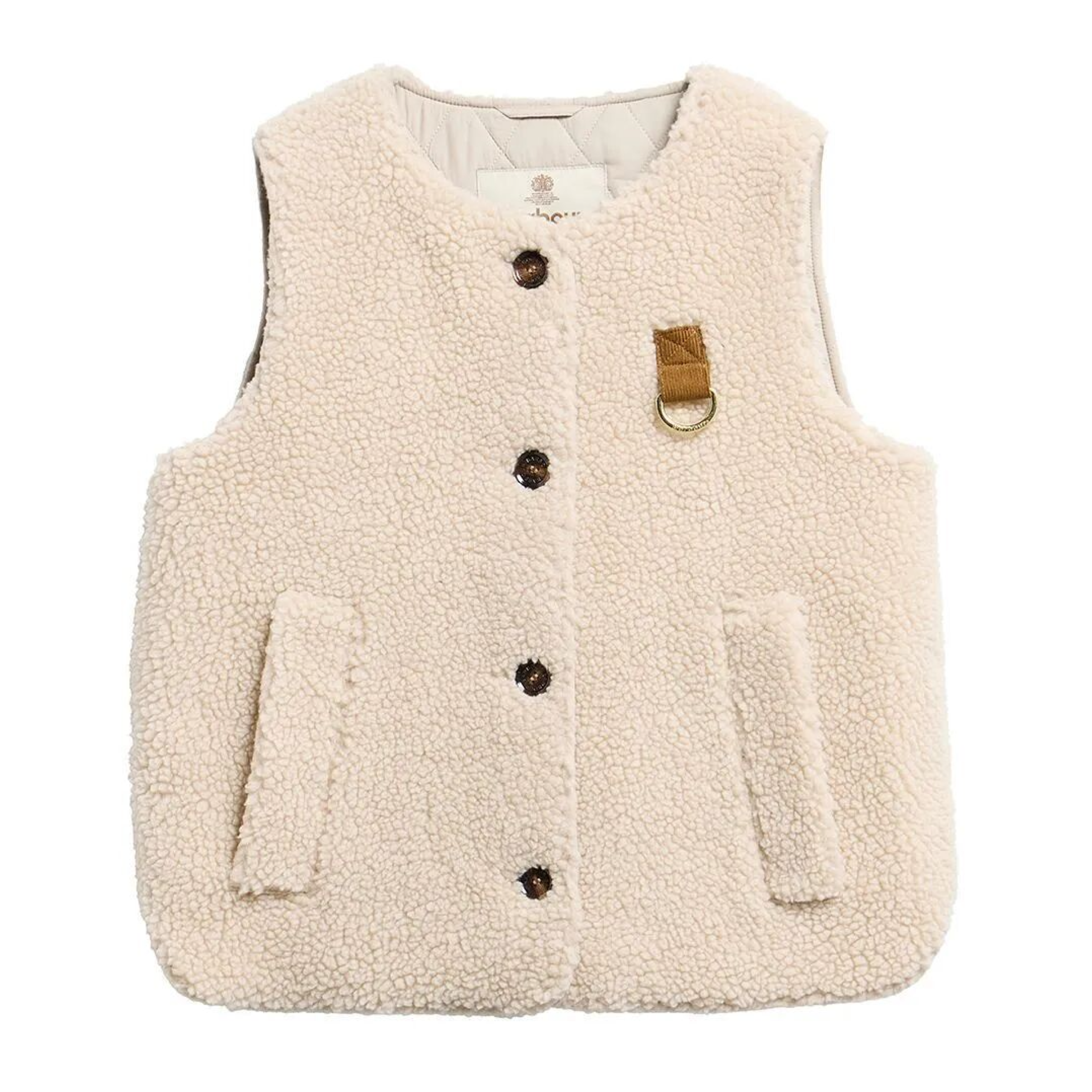 Gilet Bowes Fleece Donna Ecru