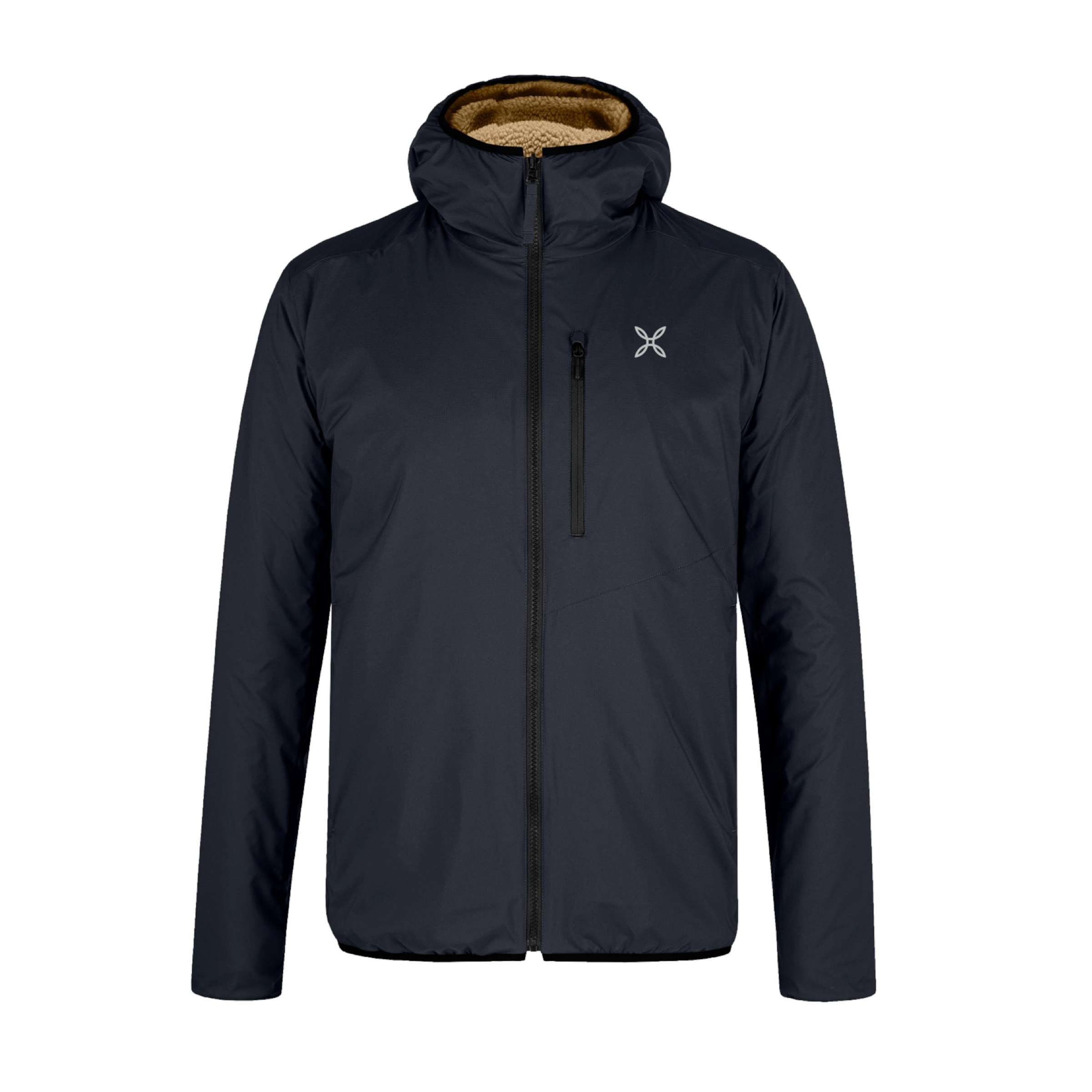 Veste Sherpa Reversible Homme Blu Notte/Desert Beige