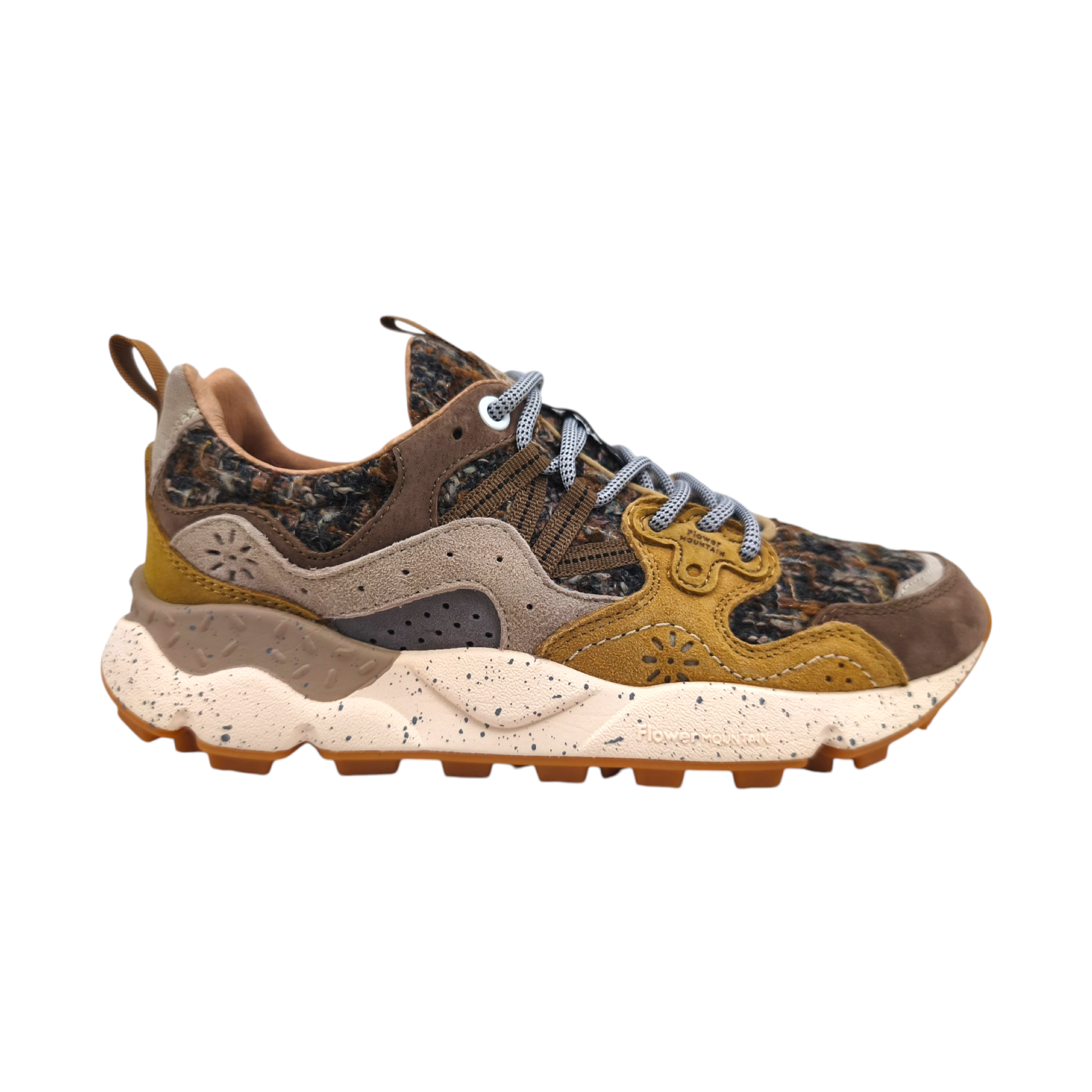 Frau Yamano 3 Woolen Knitt Schuhe Brown/Coganc/Beige