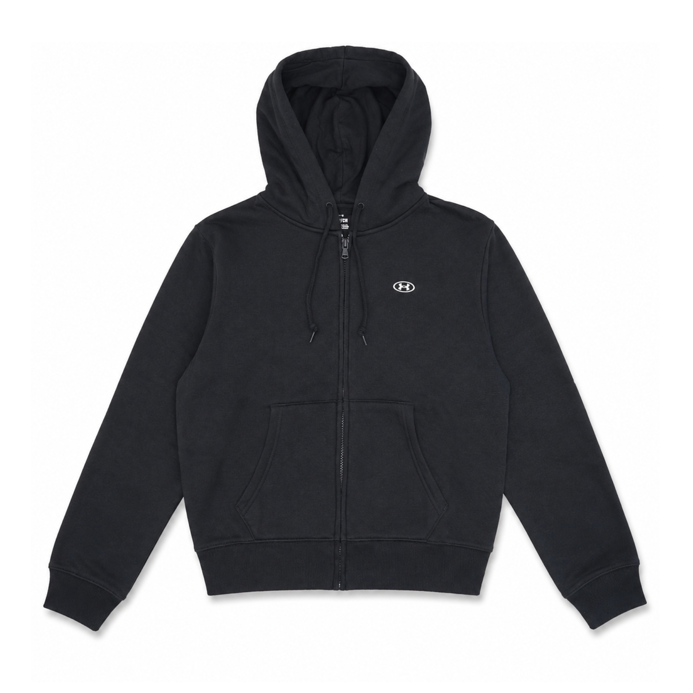 Mann Rival Fleece Full Zip Kapuzenpullover Black
