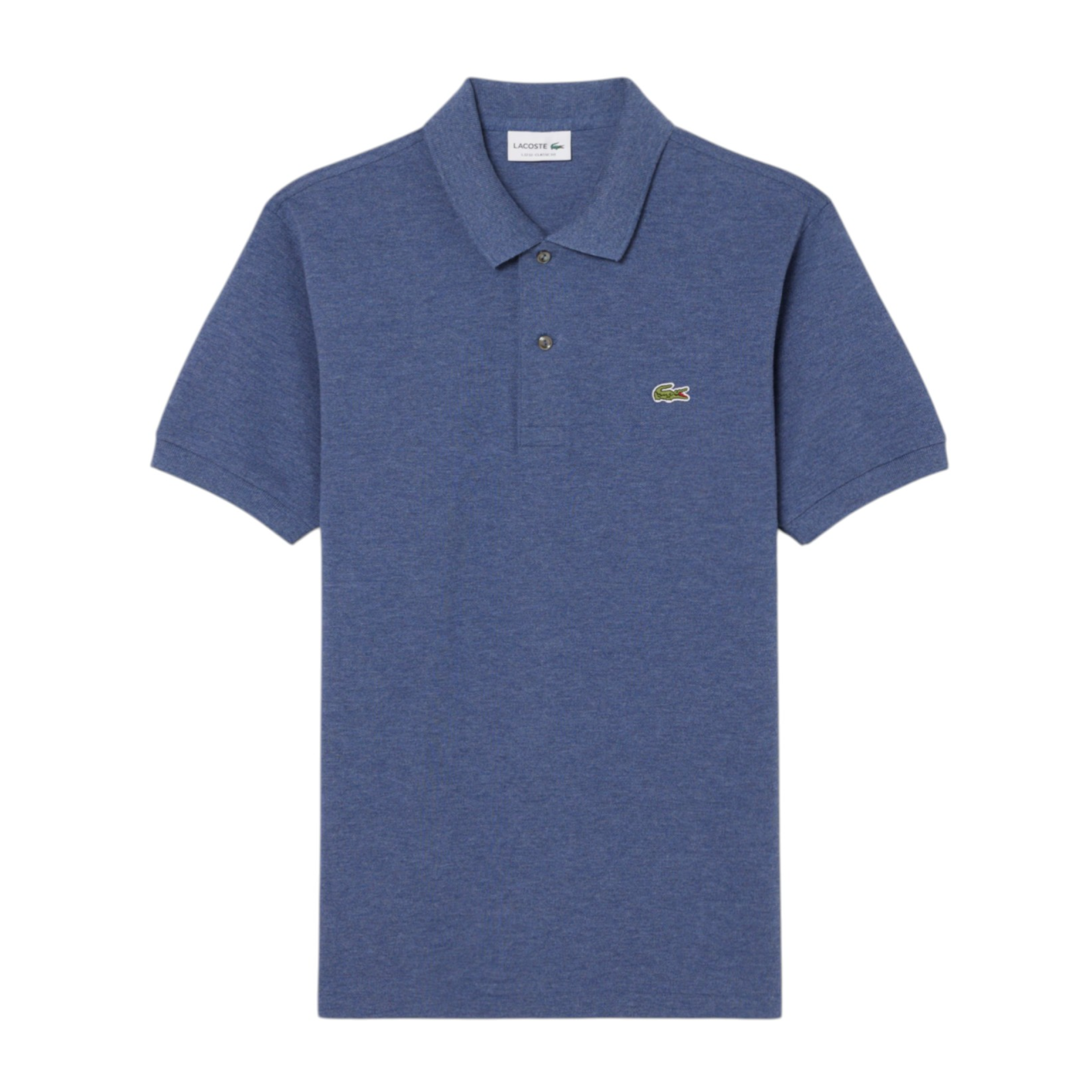 Mann Classic Fit Mèlange Polo Blue Chine
