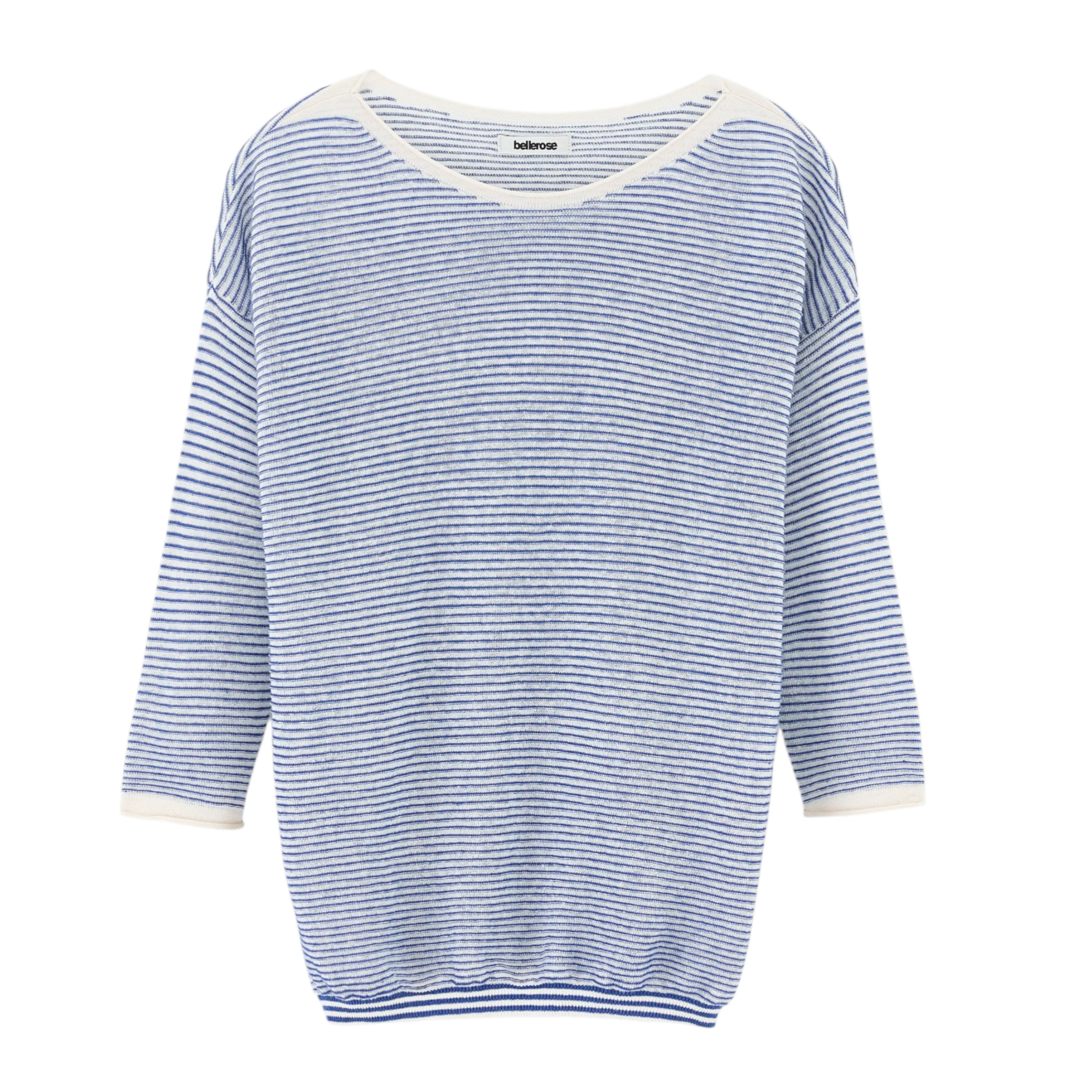 Maglia Neep Boat Neck Donna Bleu/White