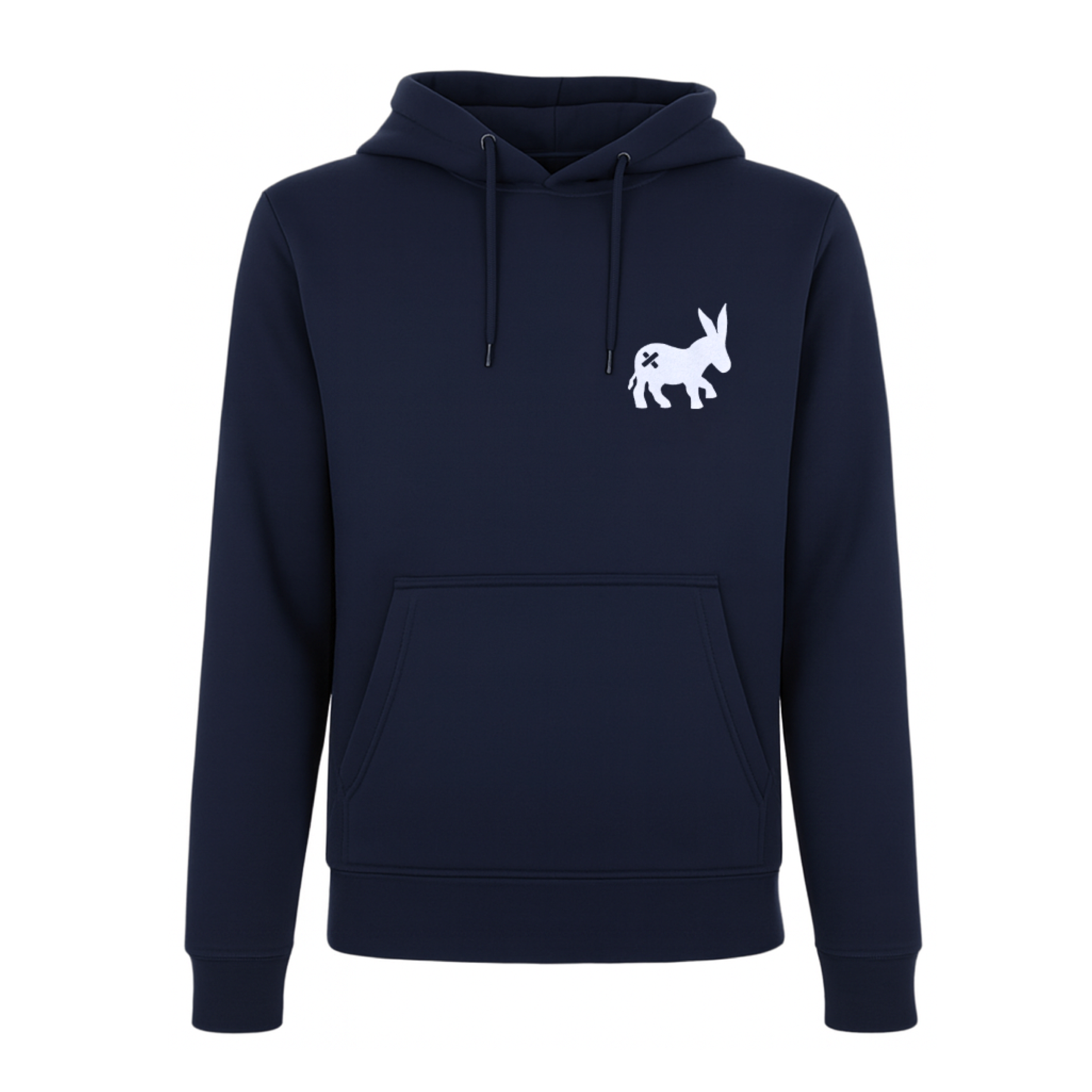 Maglia Hoodie Uomo Navy Blue/White