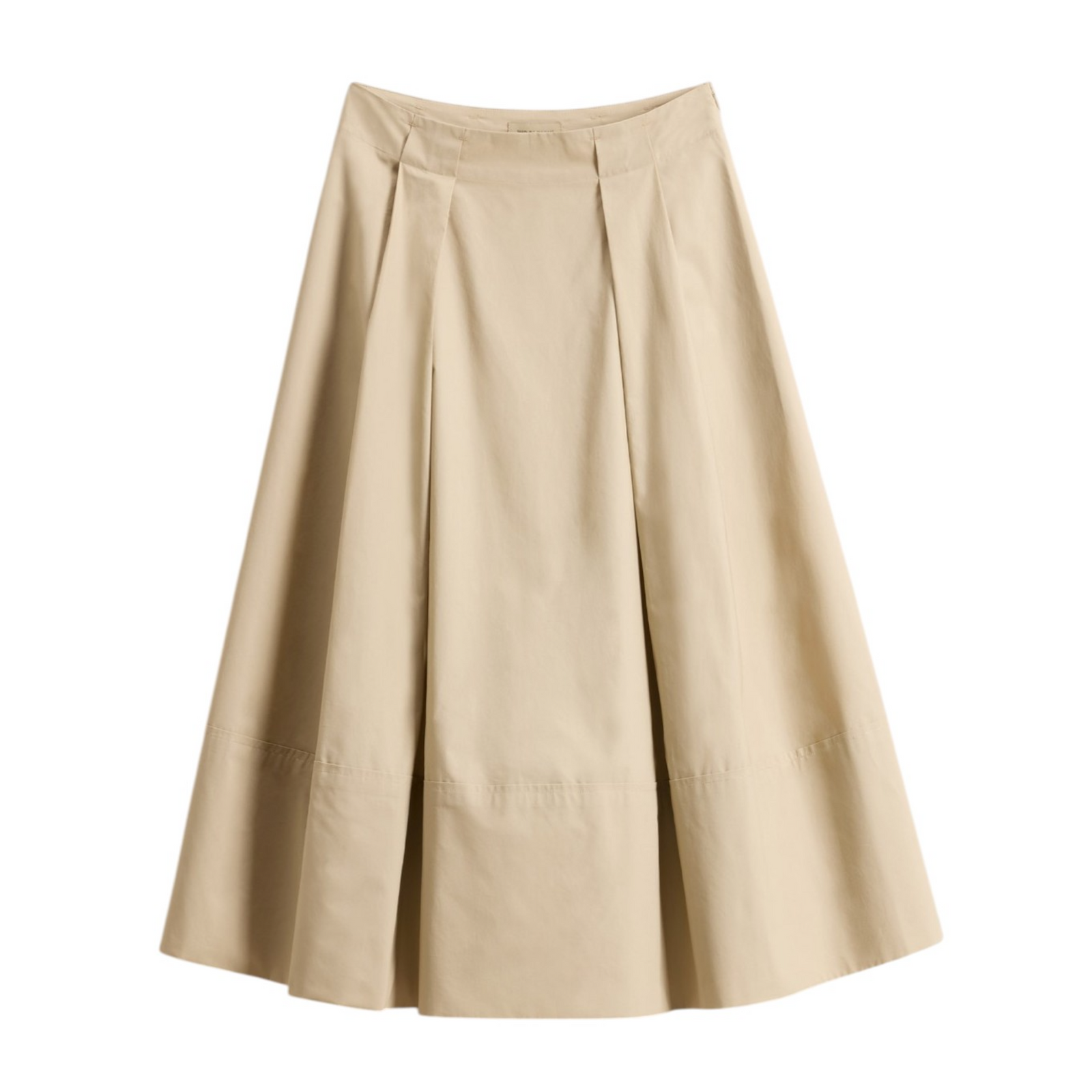 Gonna Cotton Poplin Donna White Pepper