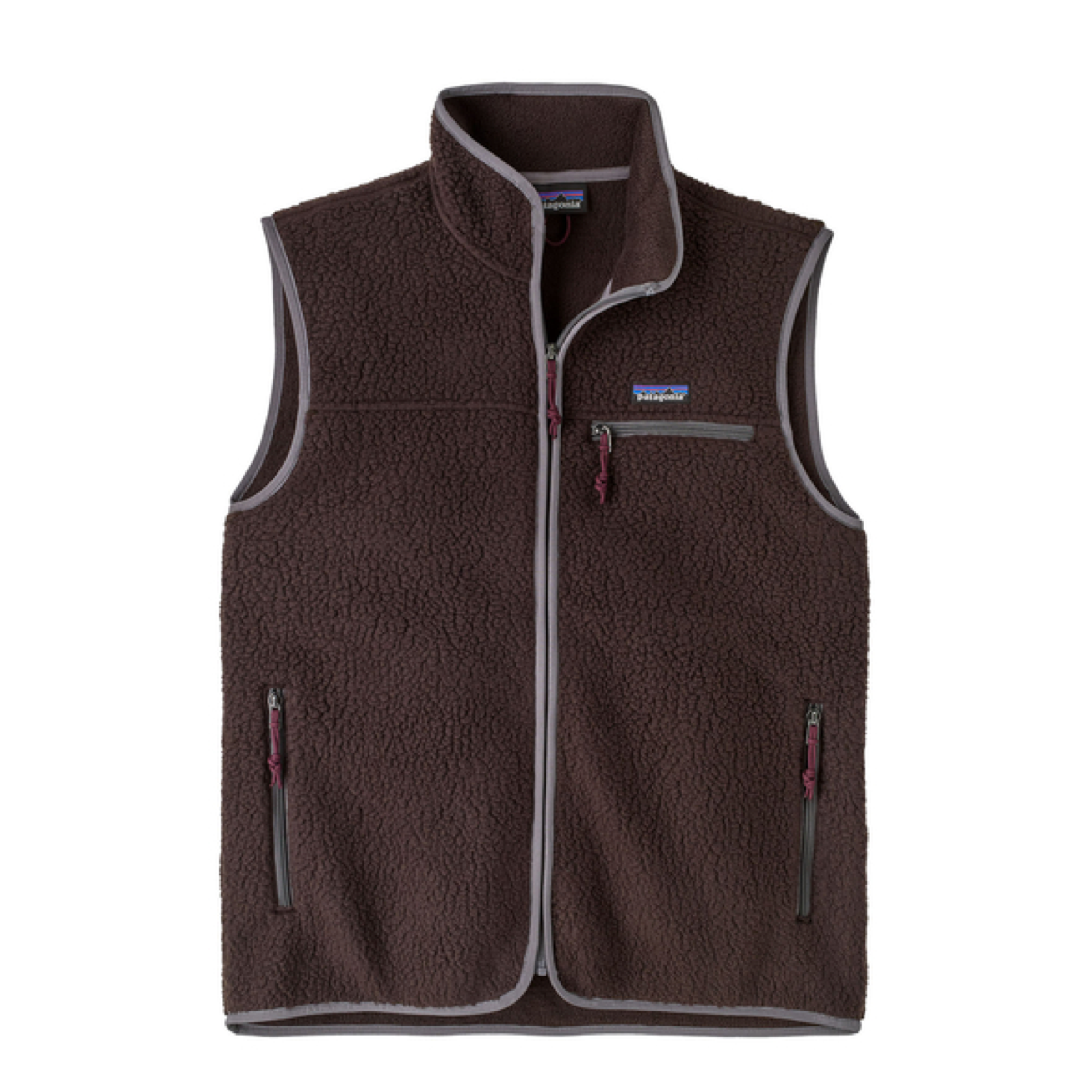 Gilet Retro Pile Uomo Den Brown