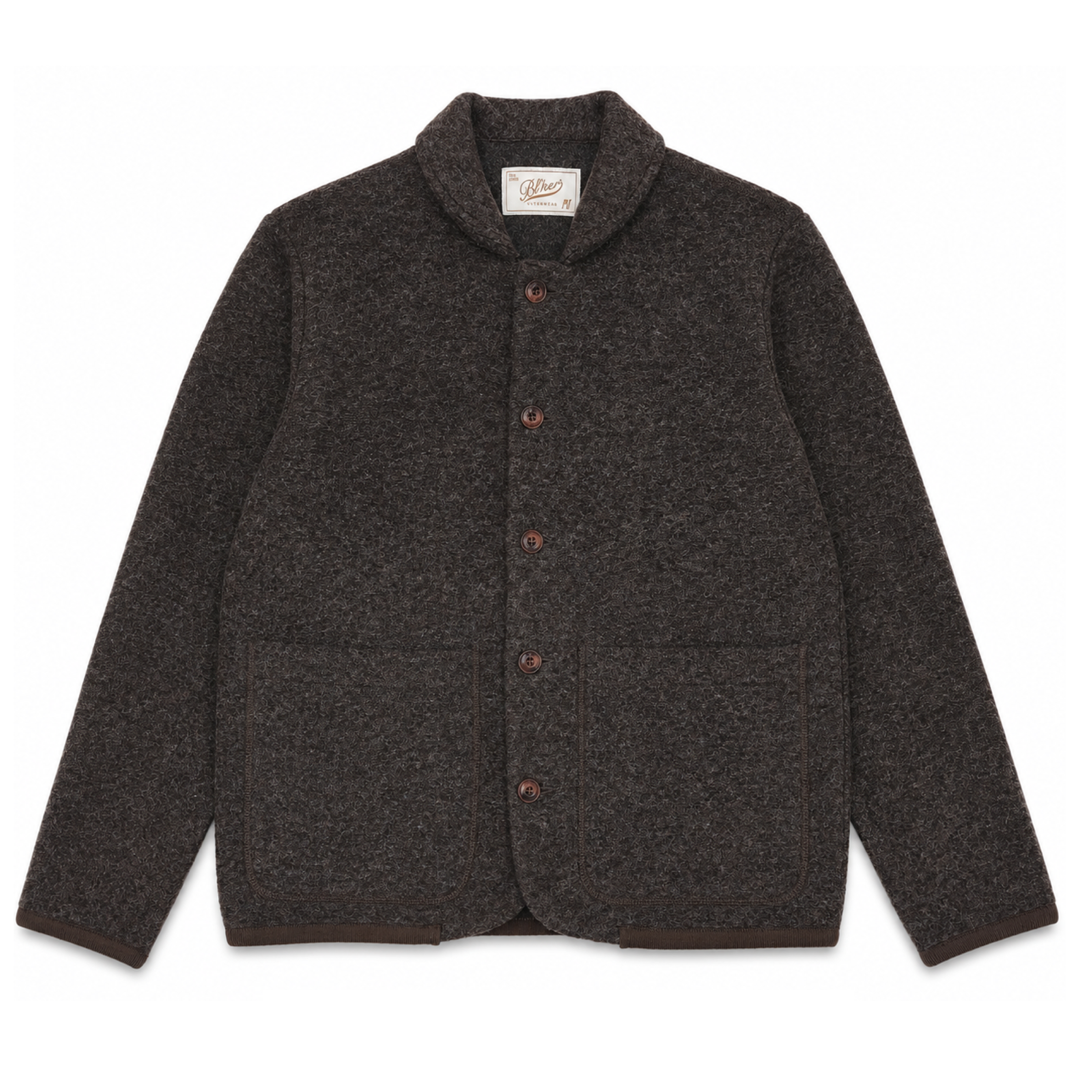 Chaqueta Boiled Wool Phill Hombre Dark Brown