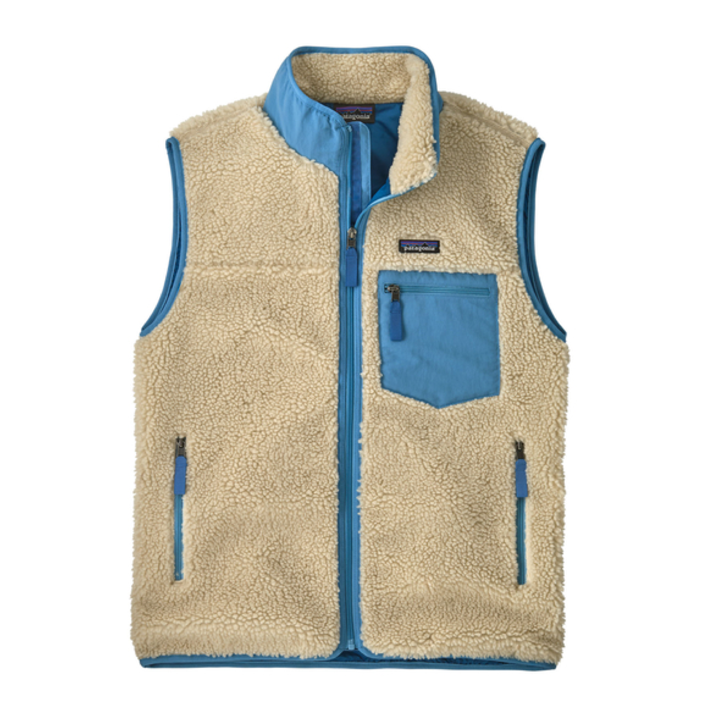 Gilet Classic Retro-X Fleece Uomo Dark Natural/Shore Blue