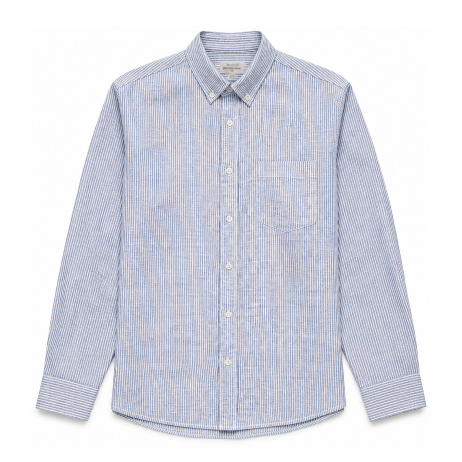 Camisa Pitt Linen Hombre Blue/White