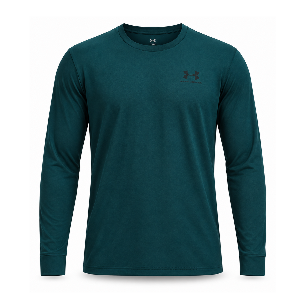 Mann Left Chest Langarm T-shirt Arden Green