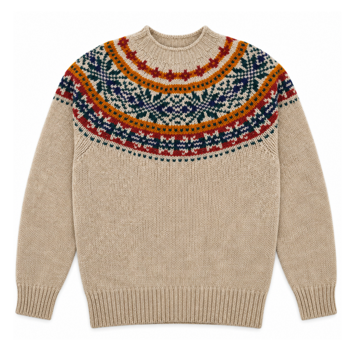 Camisola masculina "Fragments Of Light" — Biscuit