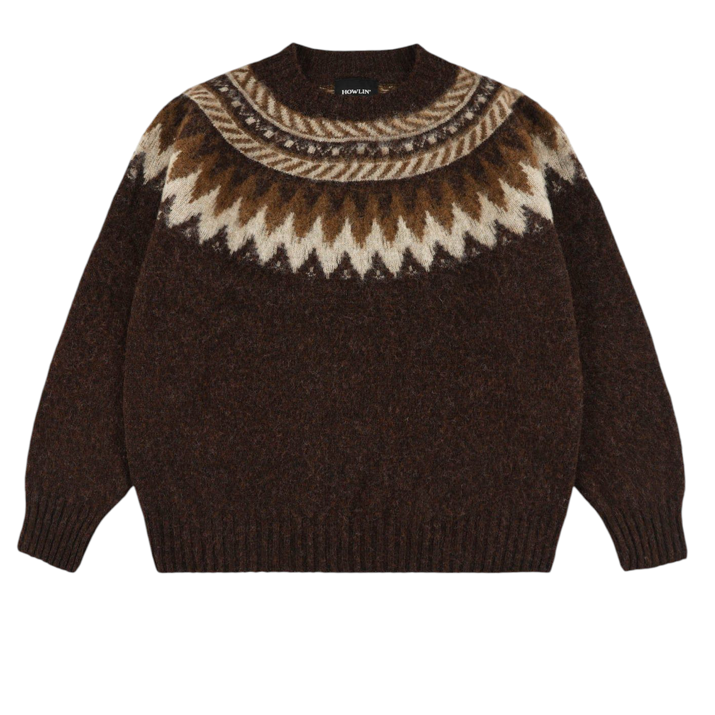 Frau Broken Flower Pullover Brownish
