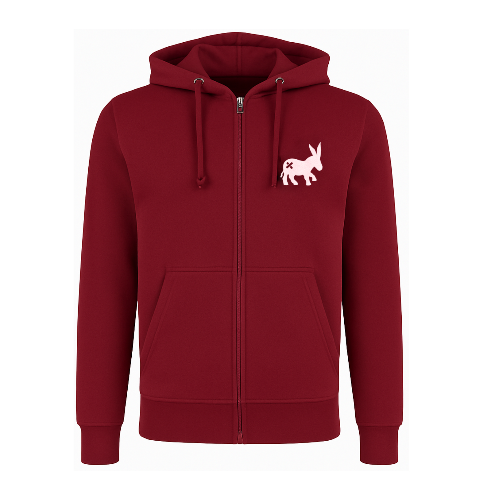 Herren-Hoodie in Bordeauxrot