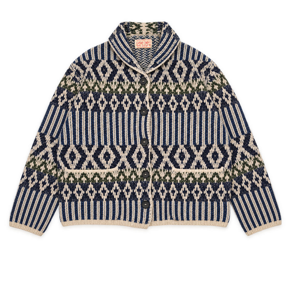 Maglia Folk 6 Donna Blue/Green