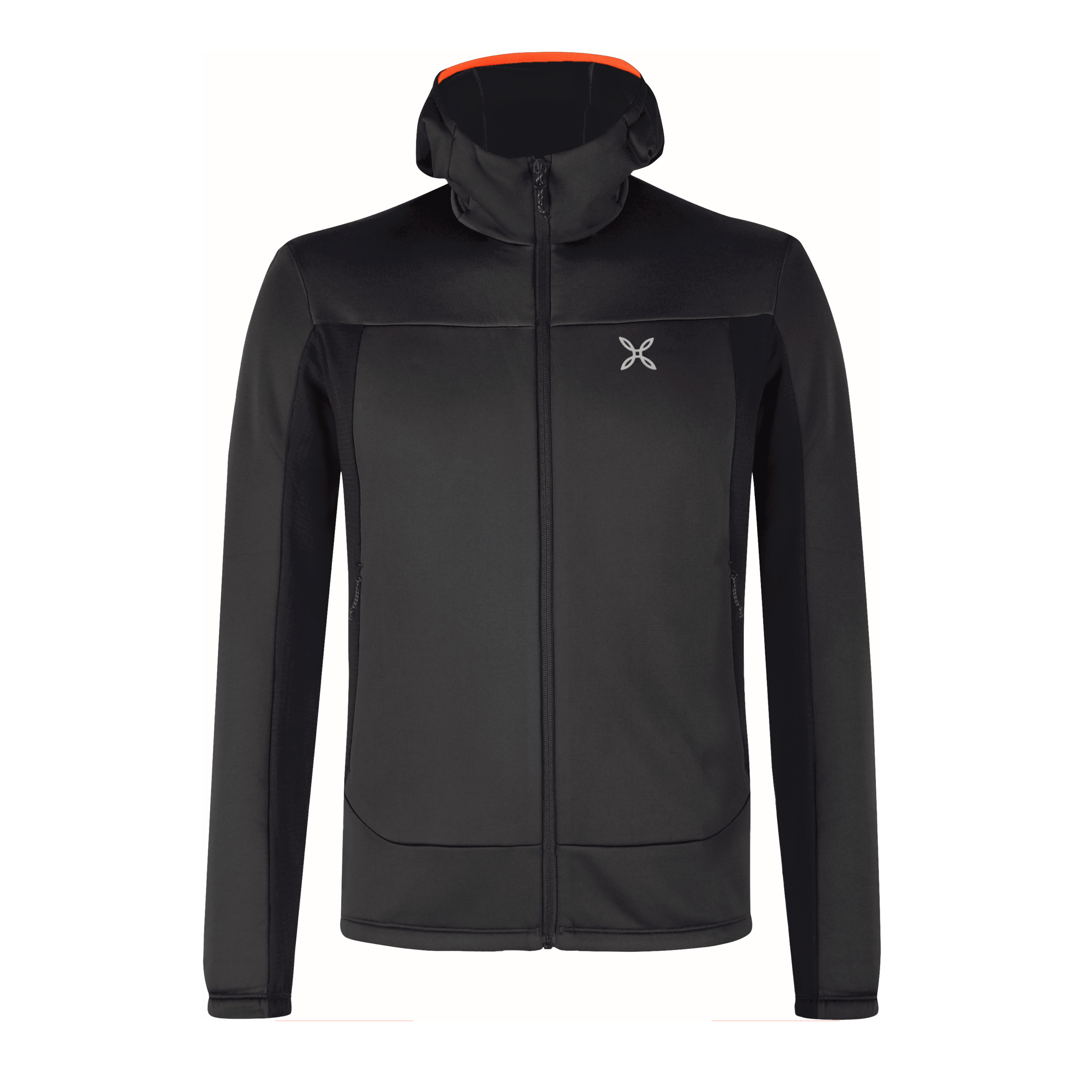 Suéter Pulse Hooded Hombre Black/Melon
