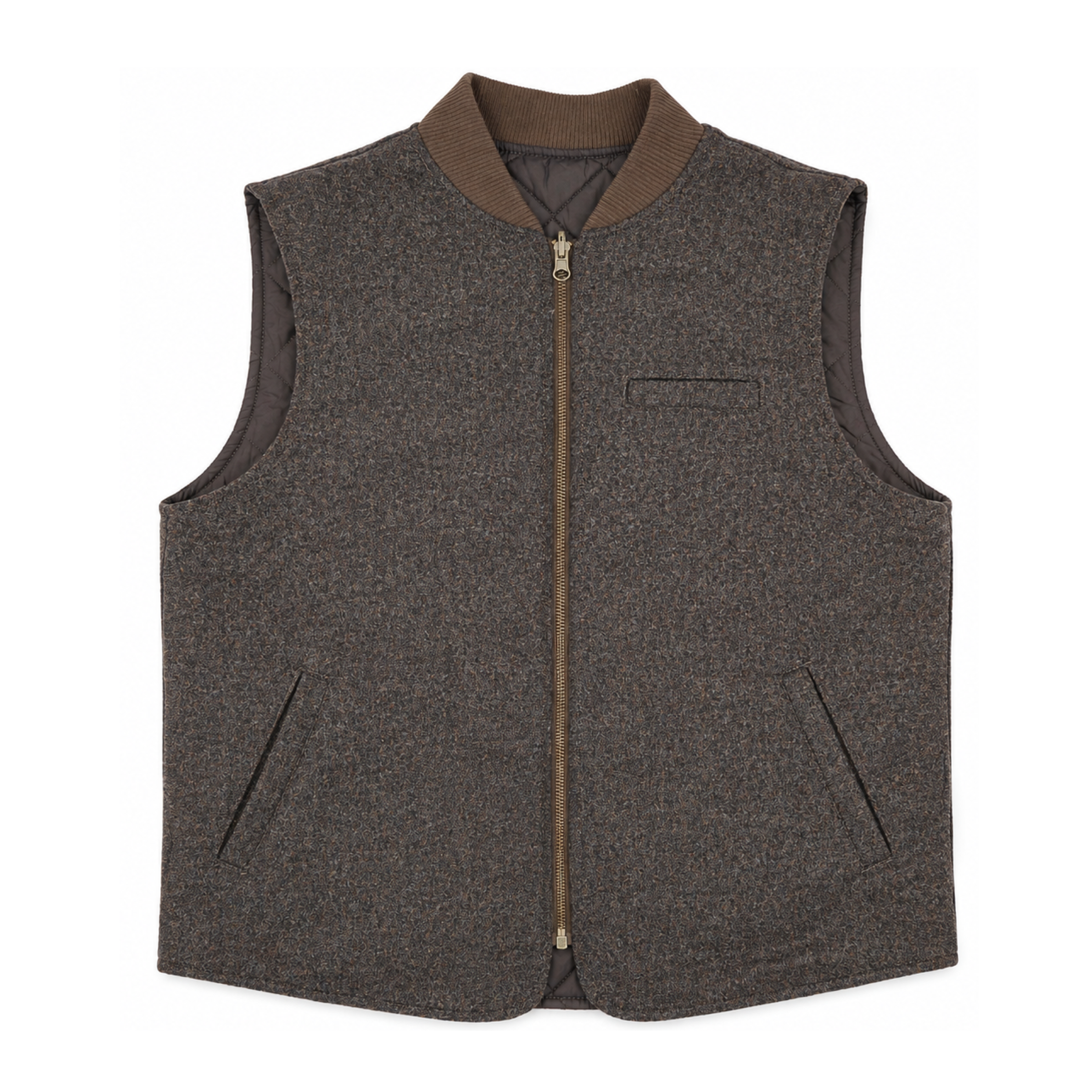 Mann Donegal Reversible Weste Brown