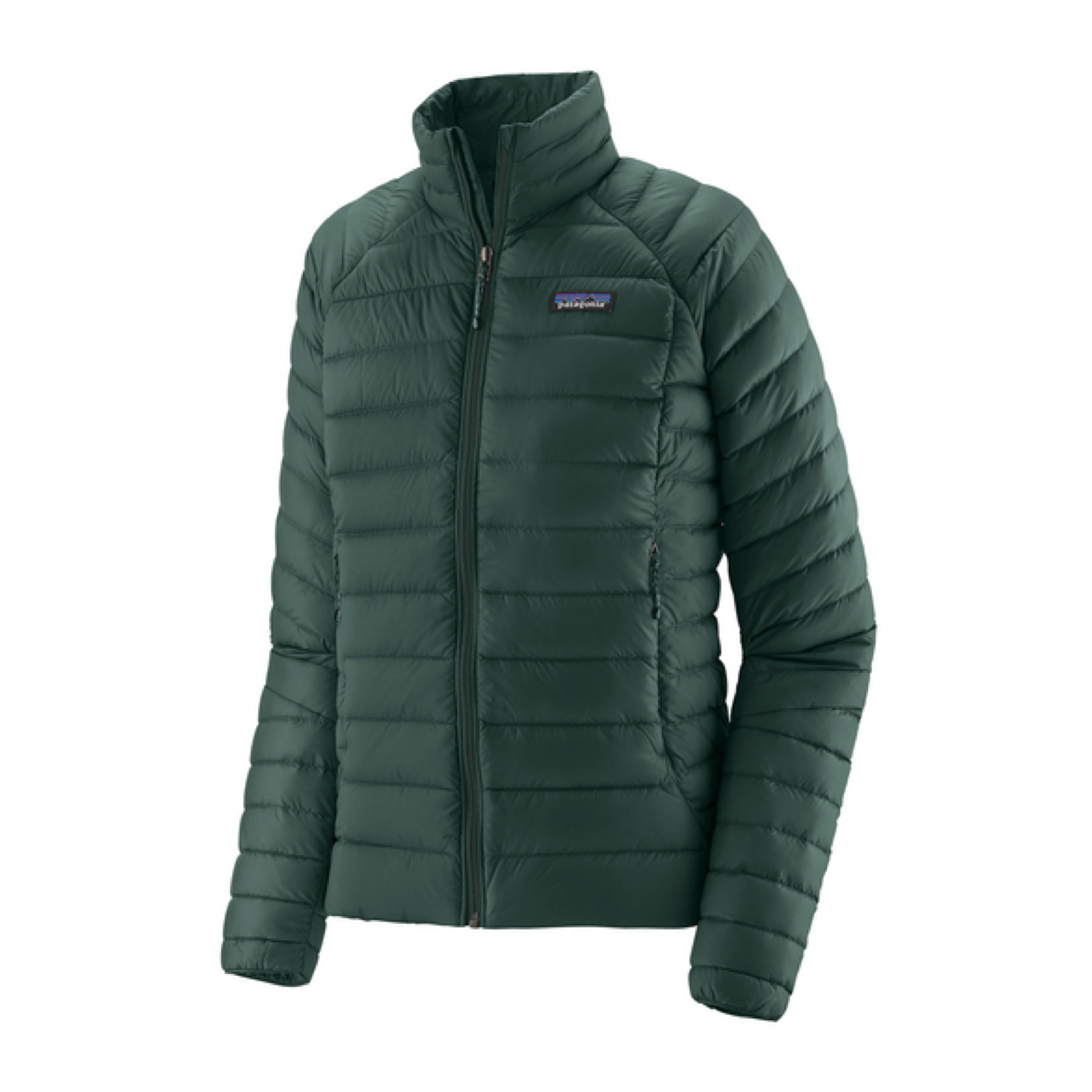 Frau Down Sweater Jacke Cascade Green