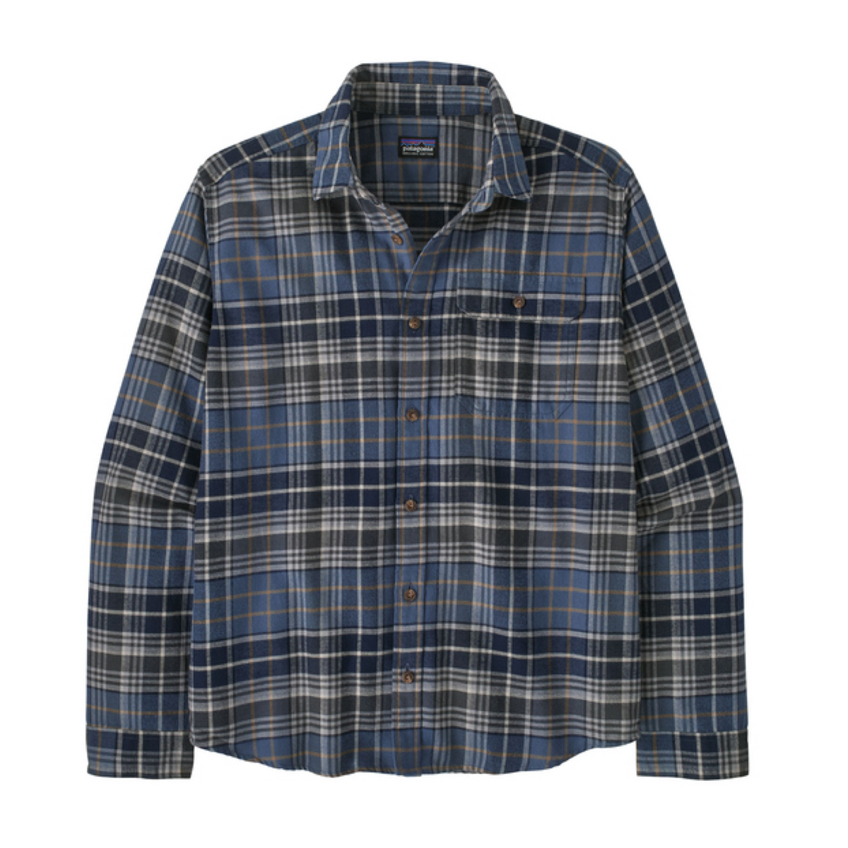 Mann Fjord Flannel Hemd Depth/New Navy