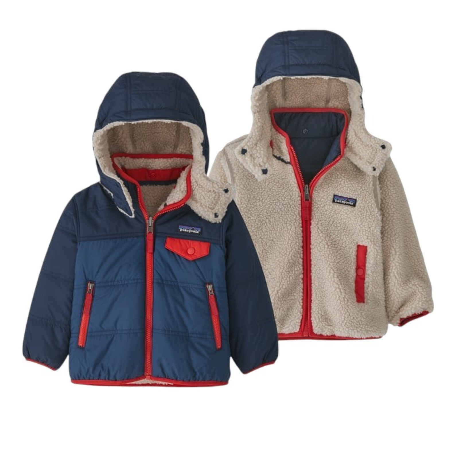 Veste Reversible Tribble hoody Enfant Stone Blue