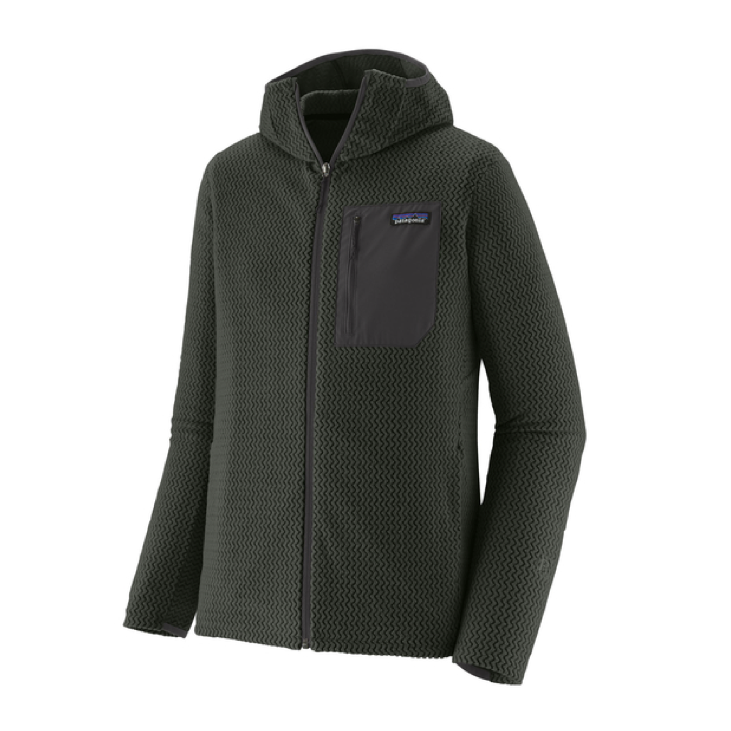 Maglia R1 Air Full-Zip Hoody Uomo Old Growth Green