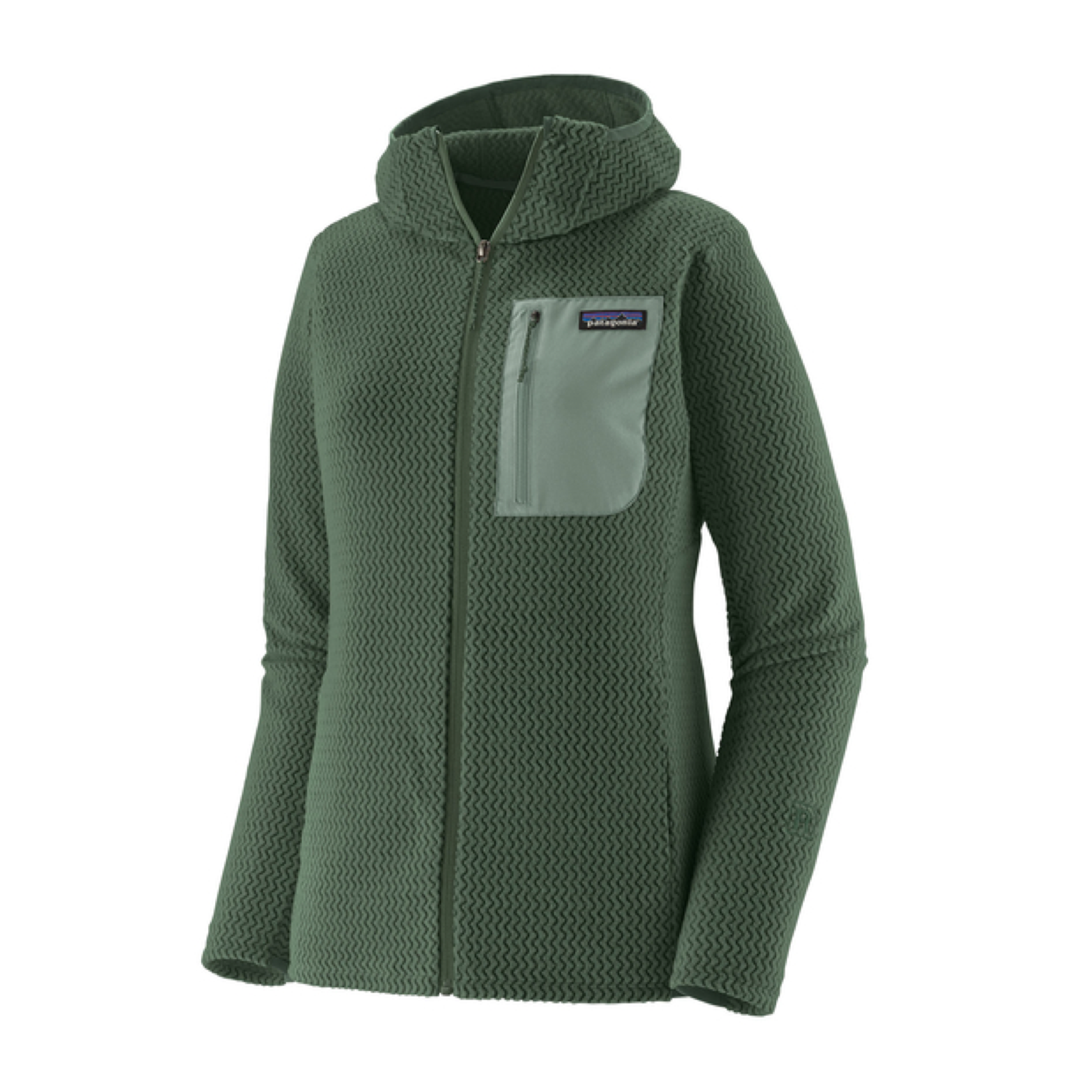 Maglia R1 Air Full-Zip Hoody Donna Canopy Green