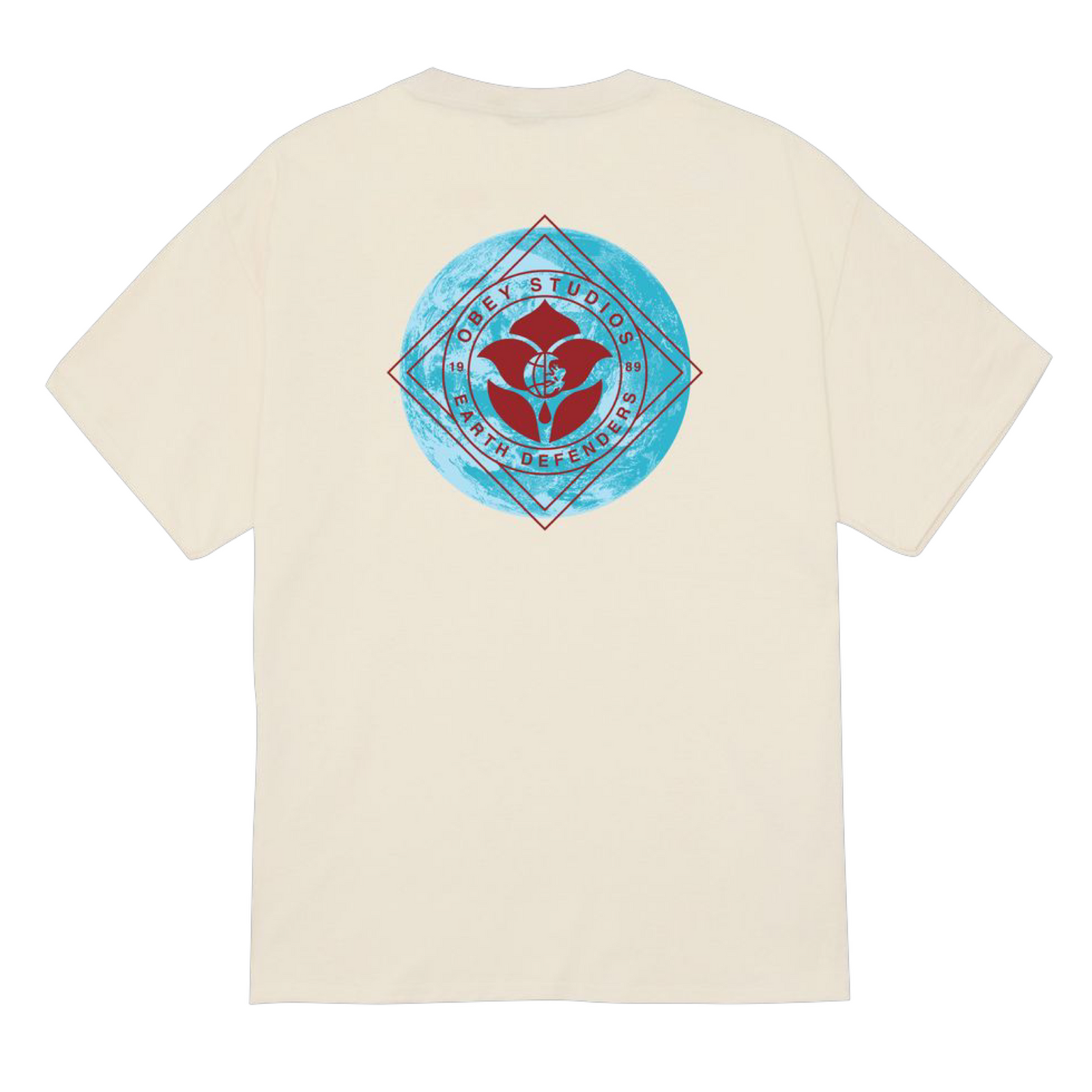 T-shirt Earth Defenders Uomo Cream