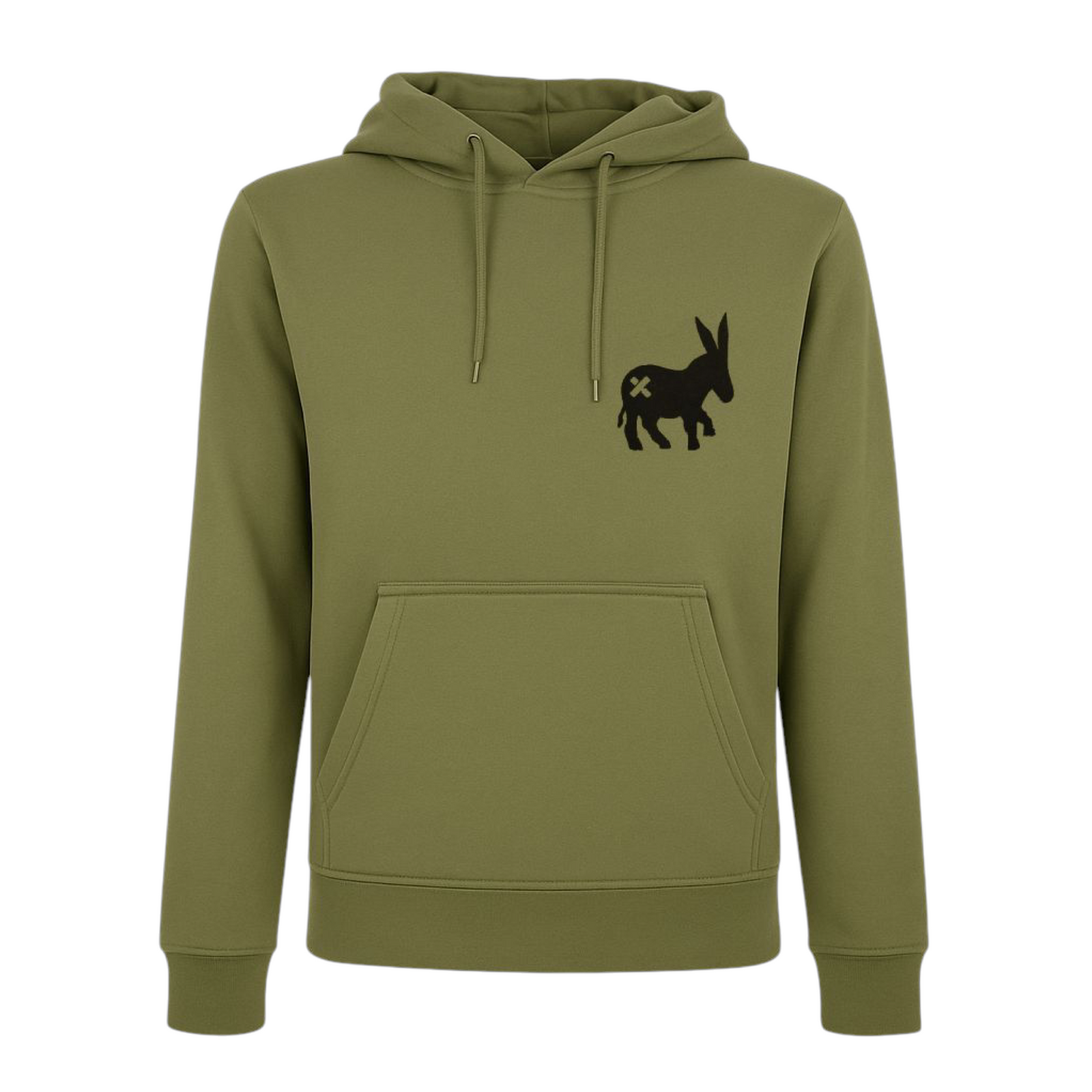 Herren-Hoodie in Militärgrün