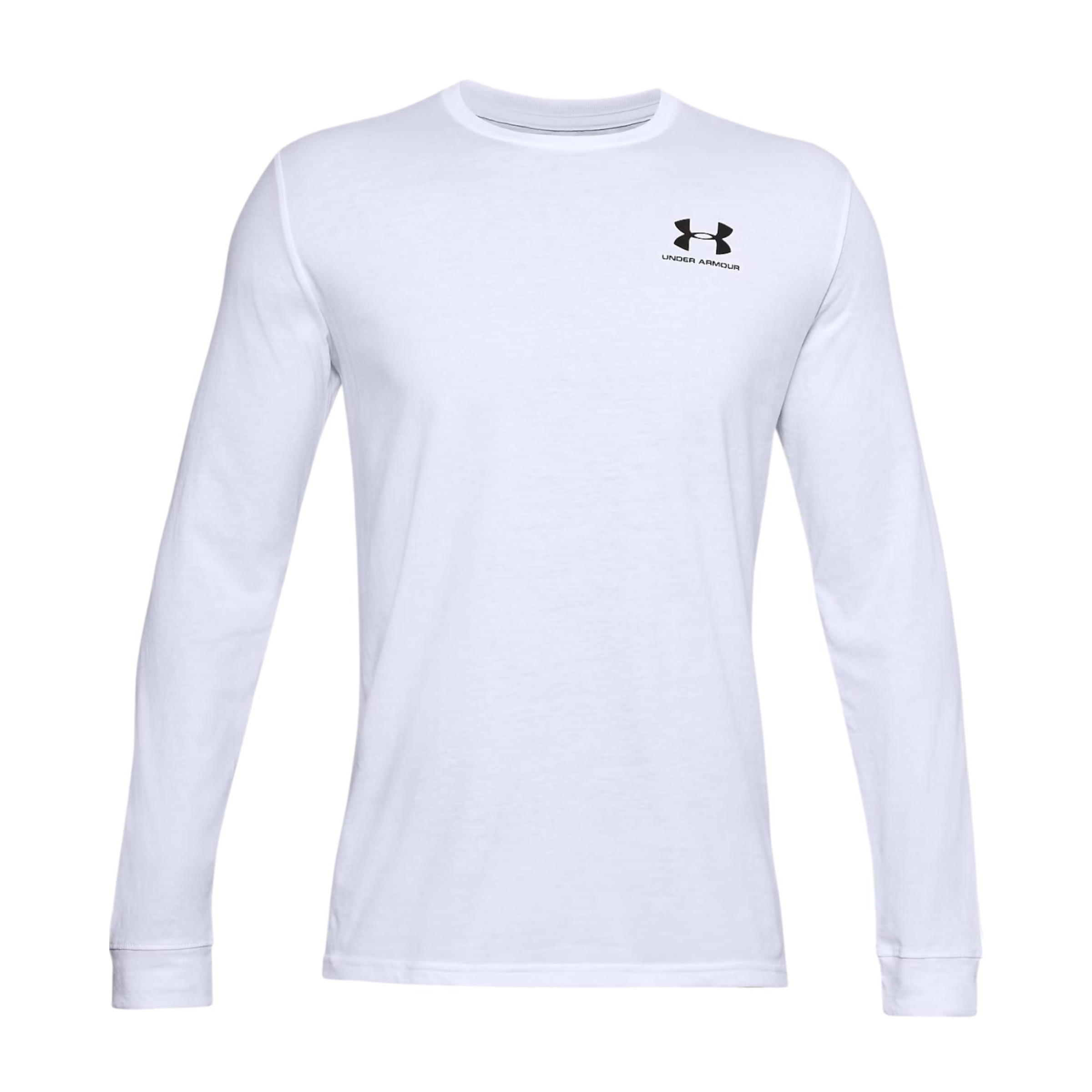 Men's Left Chest Long Sleeve T-shirt White