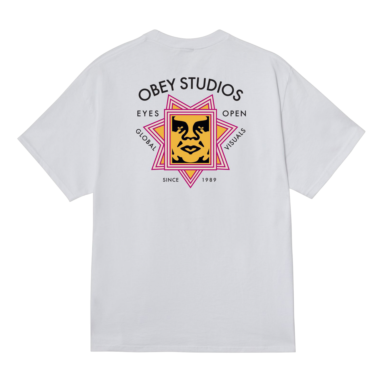 T-shirt Global Visuals Uomo White