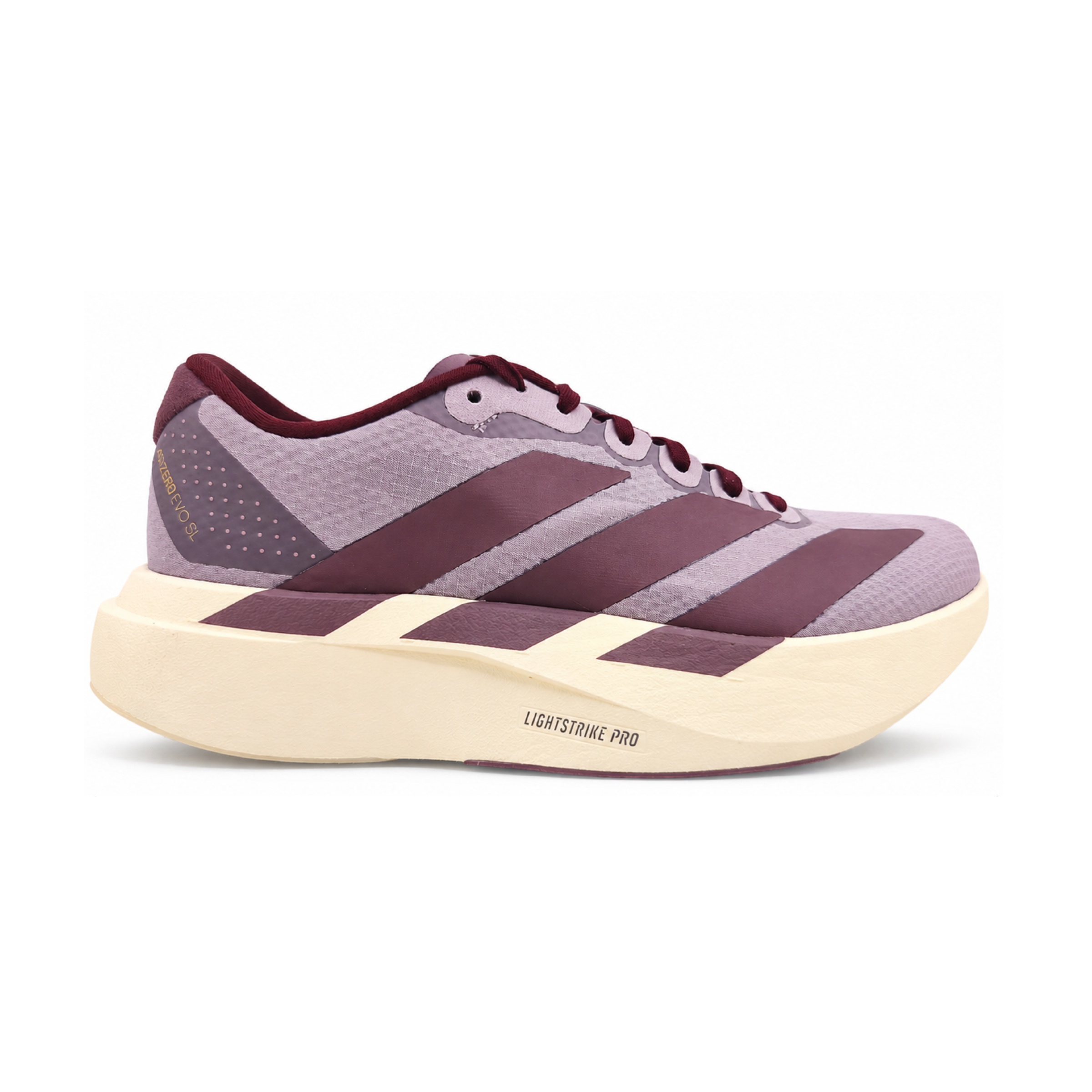 Frau Adizero Evo SL Schuhe Preloved Fig/Shadow Fig/Maroon