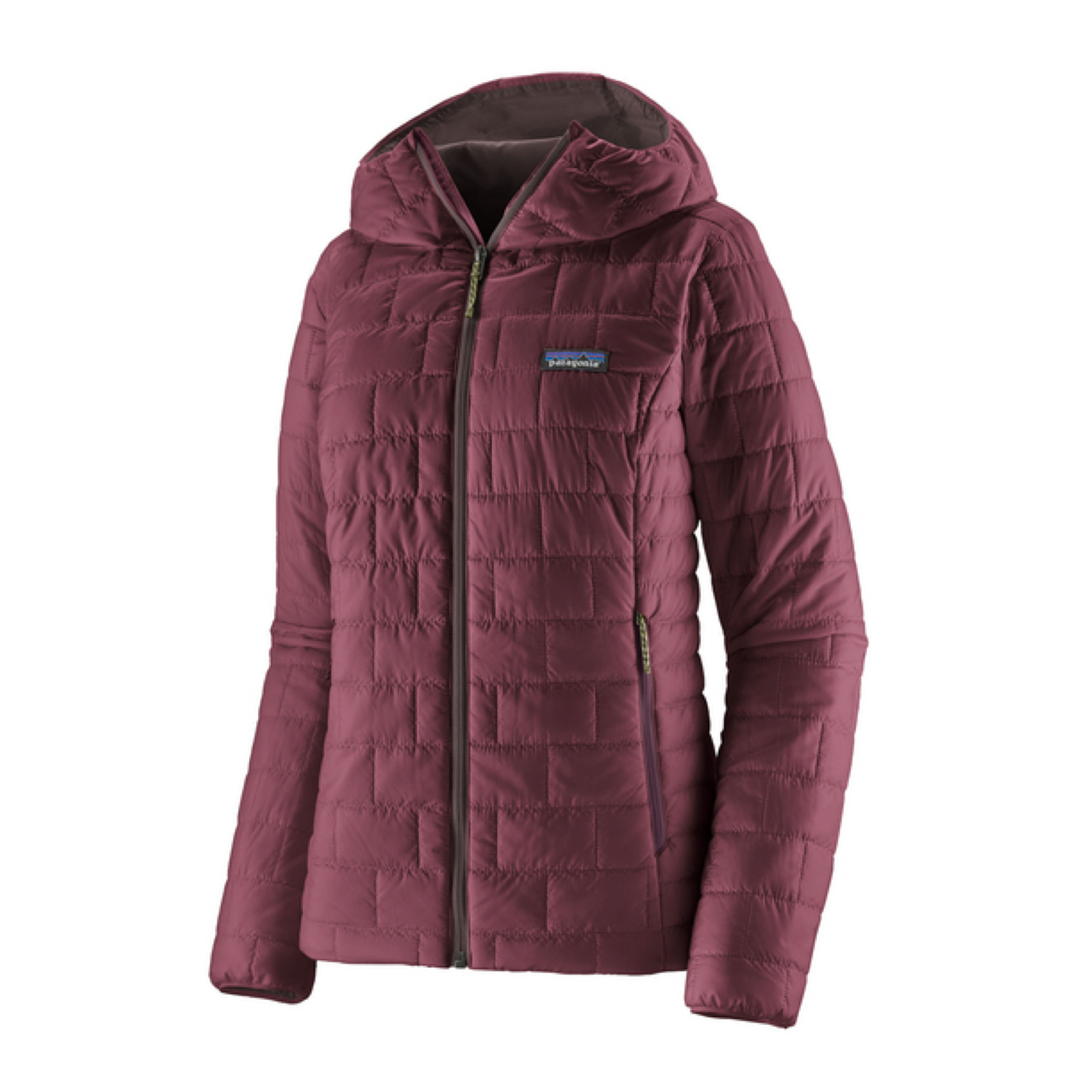 Veste Nano Puff Hoody Femme Berry Fig