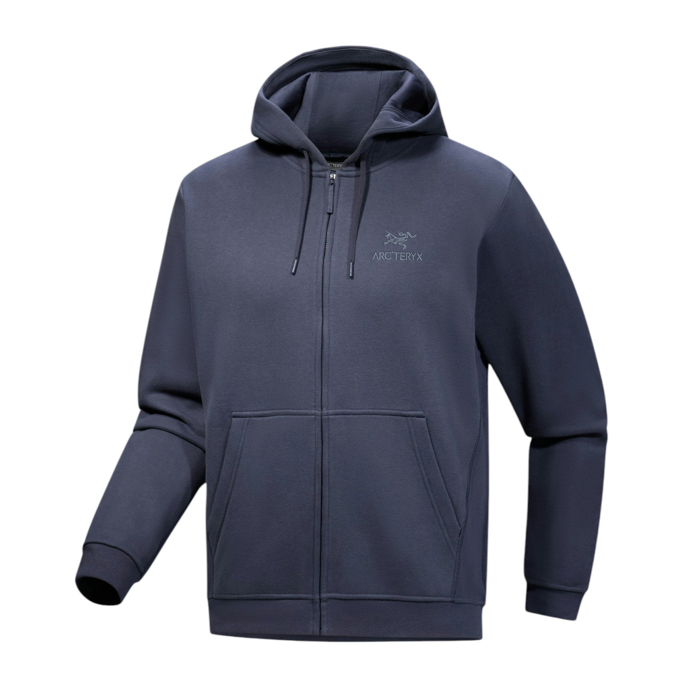 Sudadera Embleme Fleece Full Zip Hoody Hombre Black Saphire