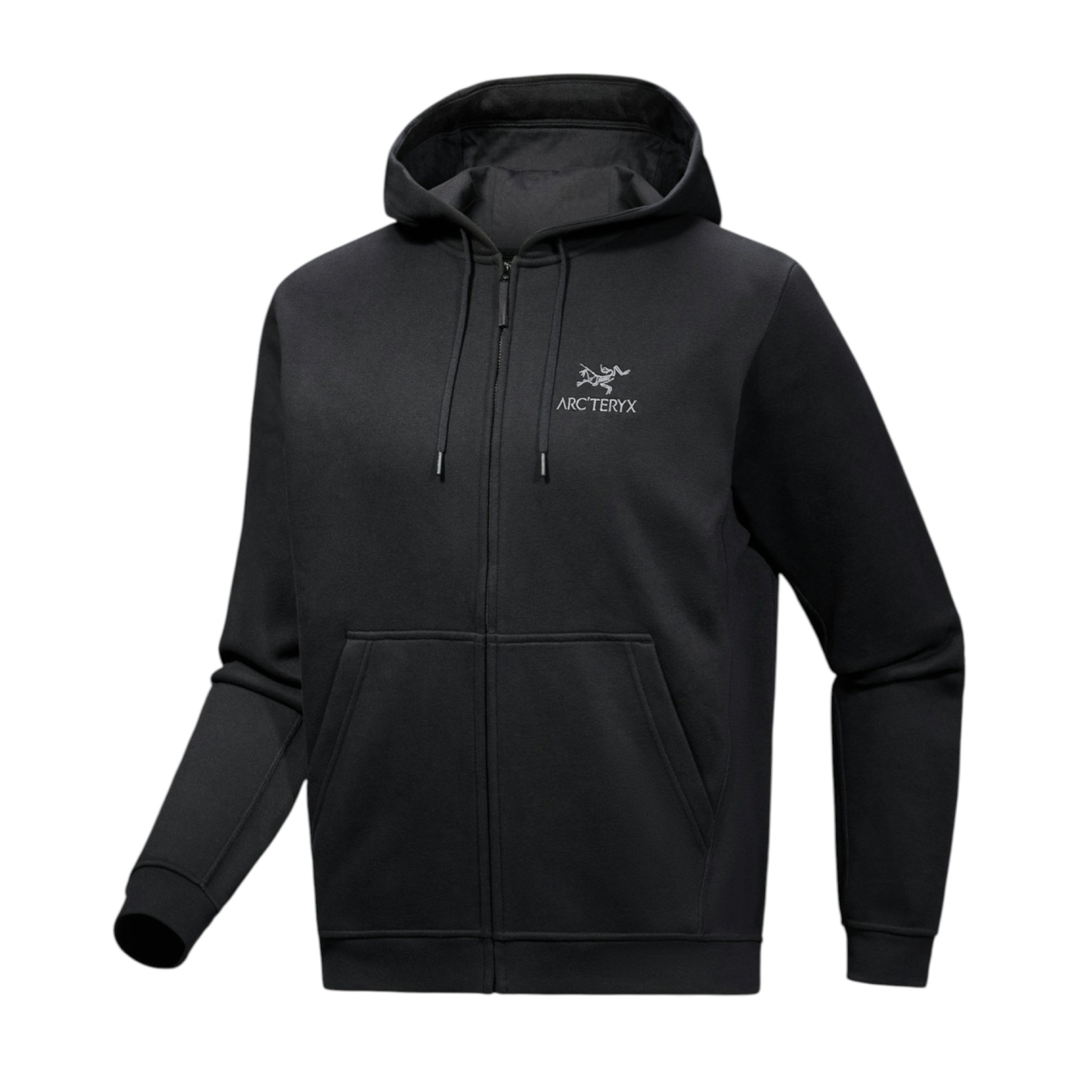 Men's Emblem Fleece Full Zip Sweater Black