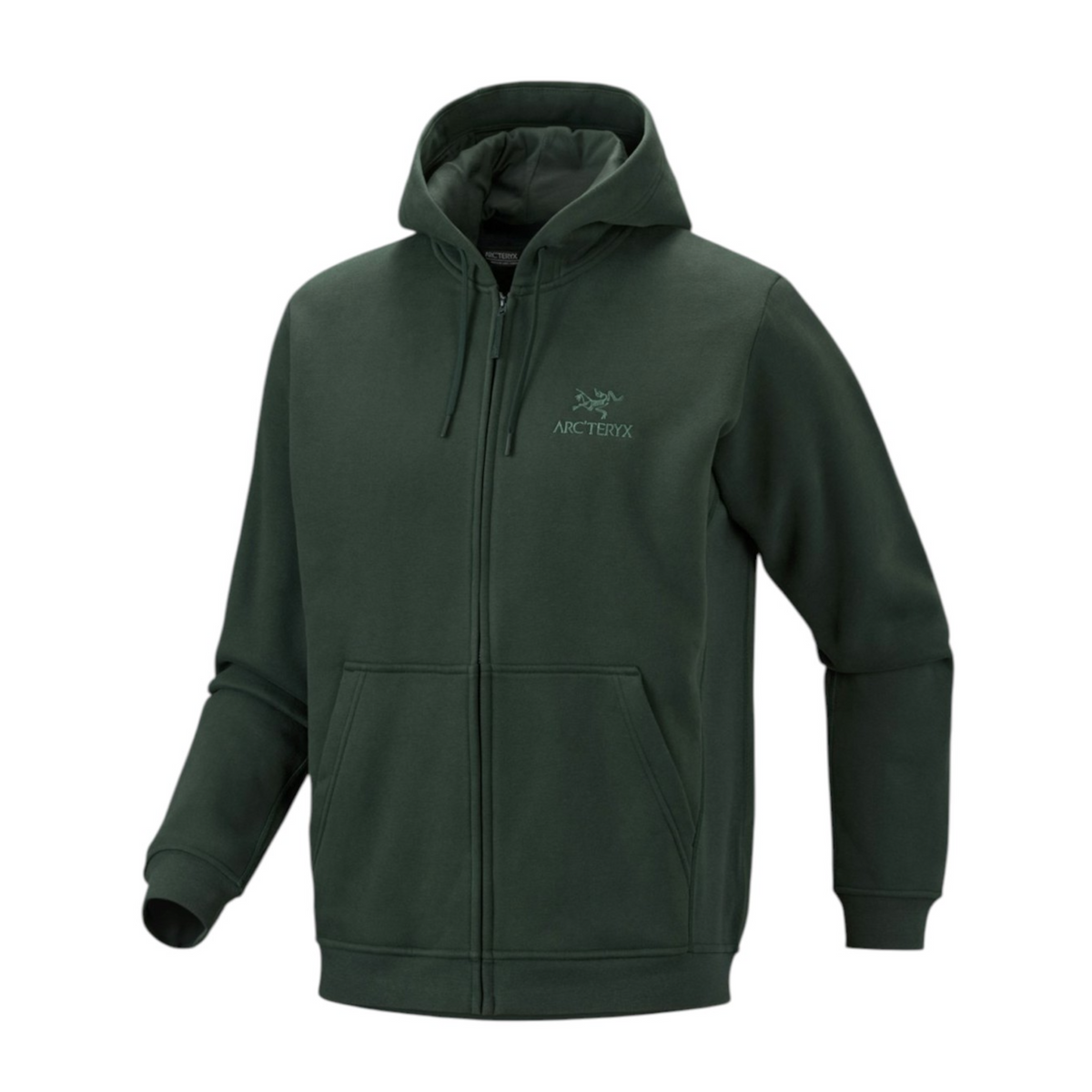 Mann Emblem Fleece Full ZIp Hoody Kapuzenpullover Dark Jade