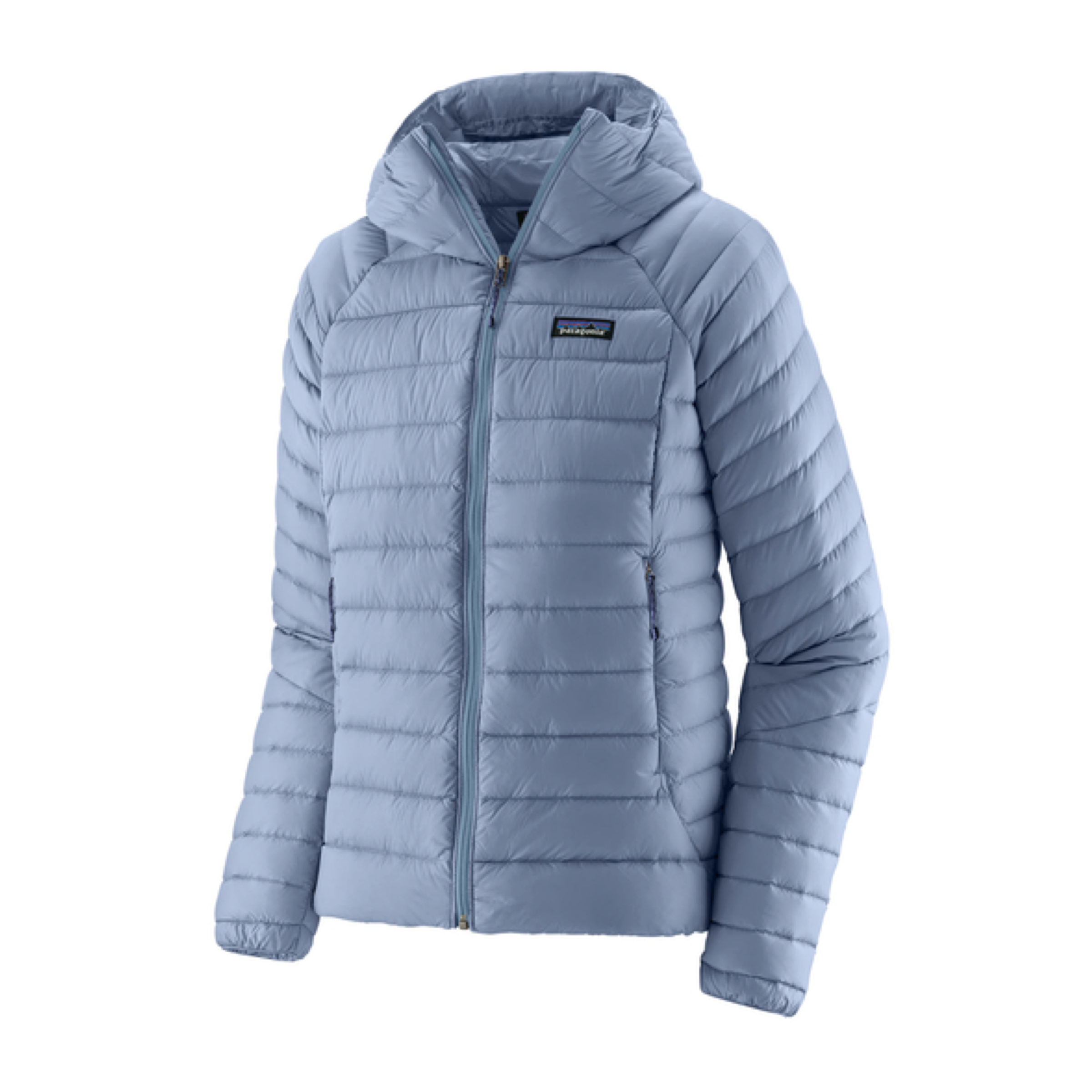 Giacca Down Sweater Hoody Donna Barnacle Blue