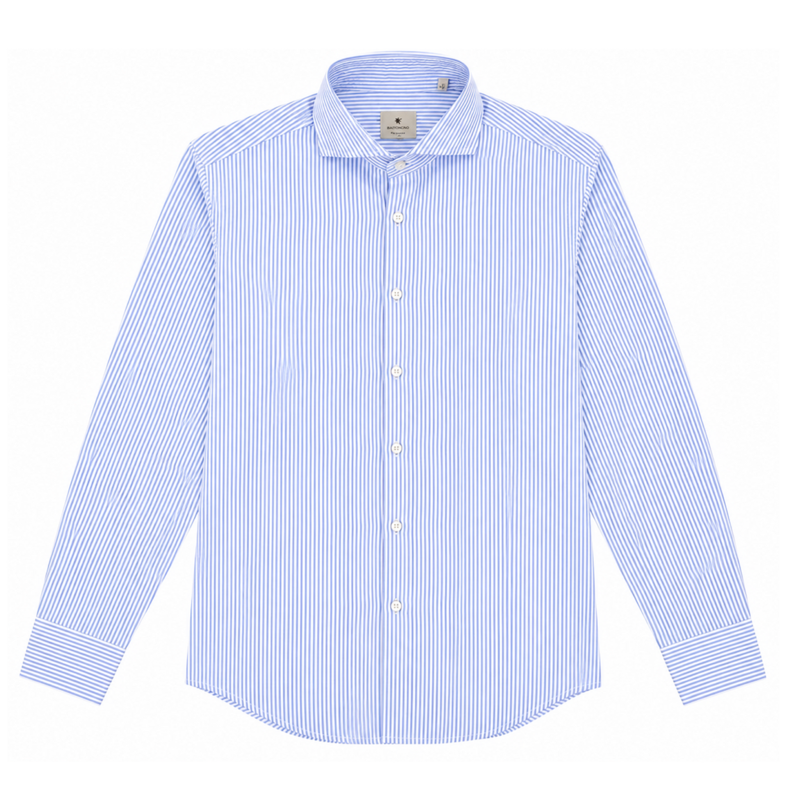 Camicia Simo Seersucker Uomo Azzurro/Bianco