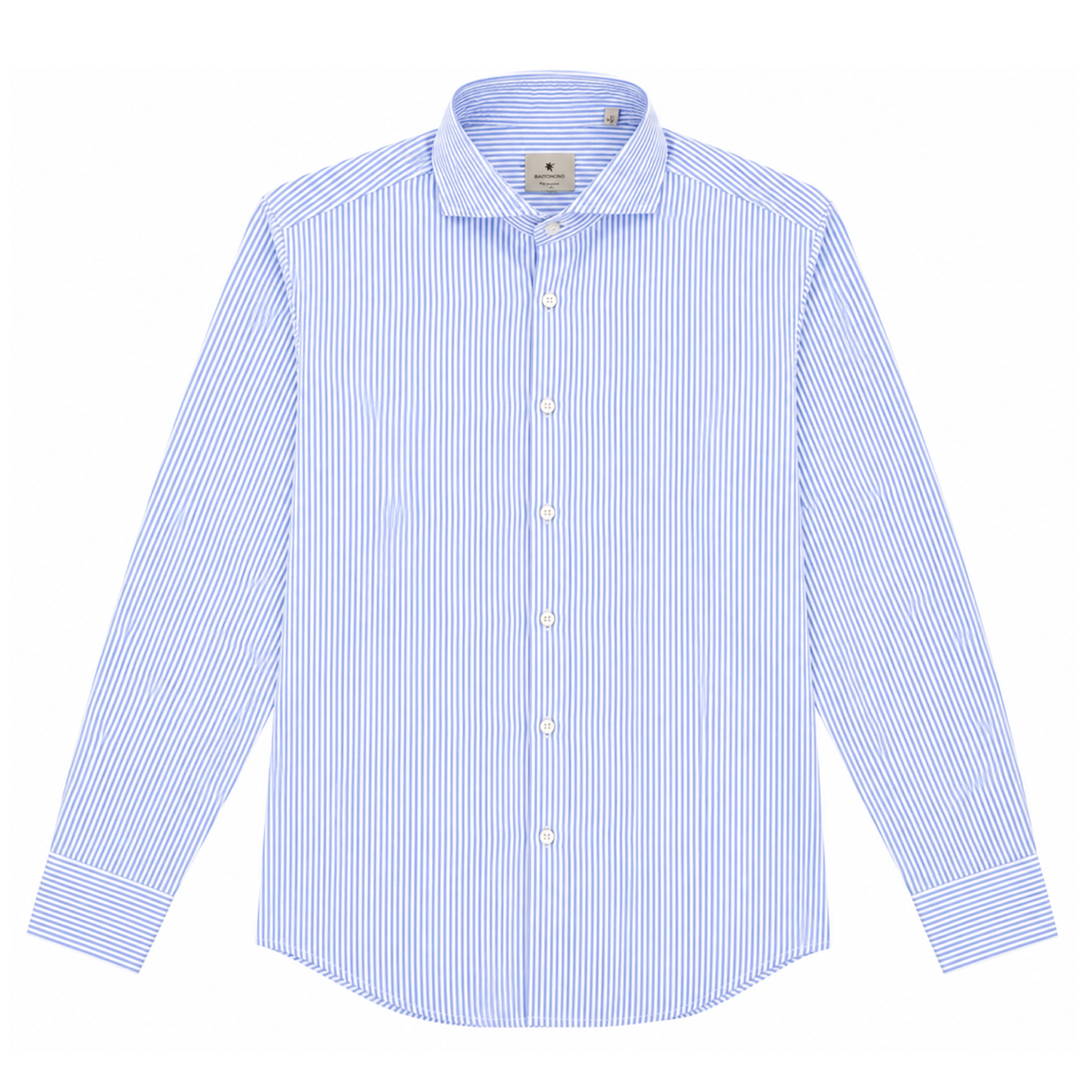 Camicia Simo Seersucker Uomo Azzurro/Bianco