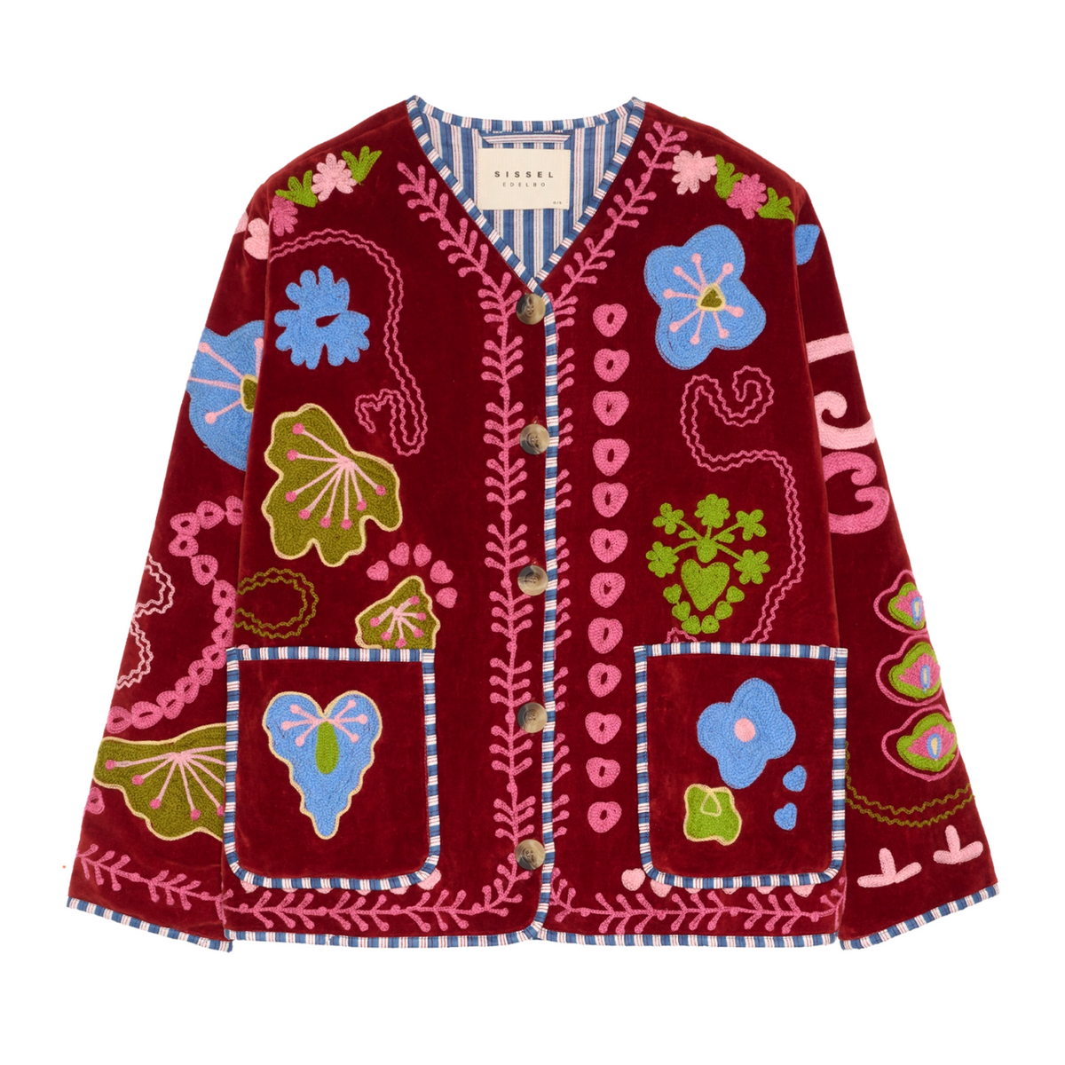 Women's Maggie Jacket Velvet Burgundy