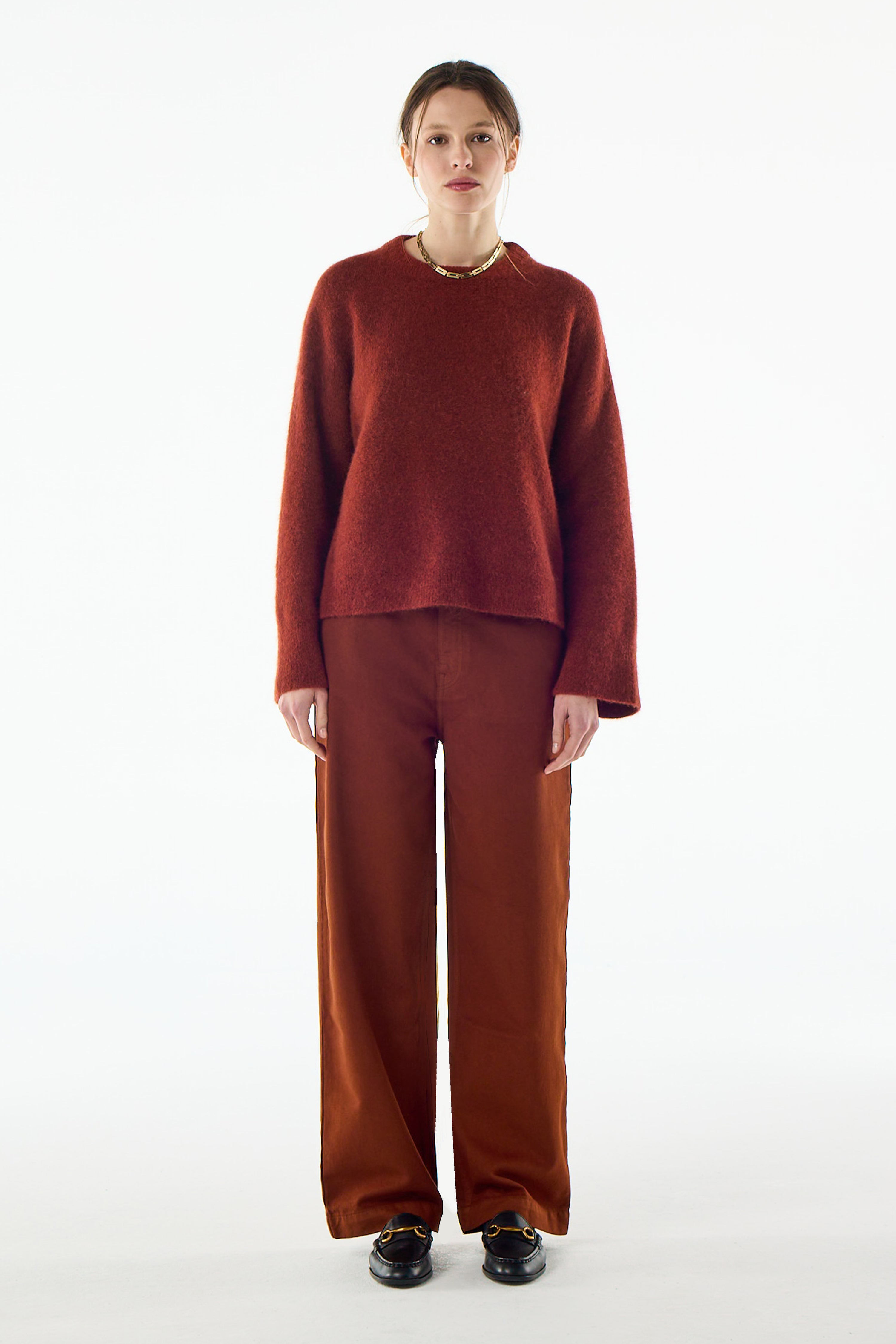 Frau Kipling Pullover Ocre Rouge