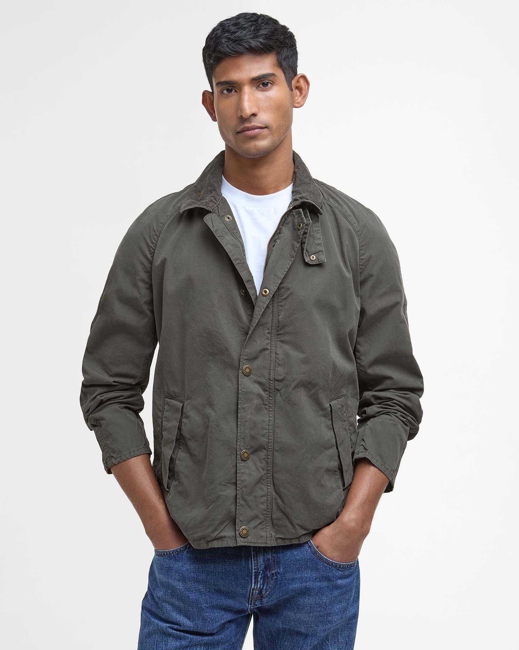 Giacca Traker Casual Uomo Olive