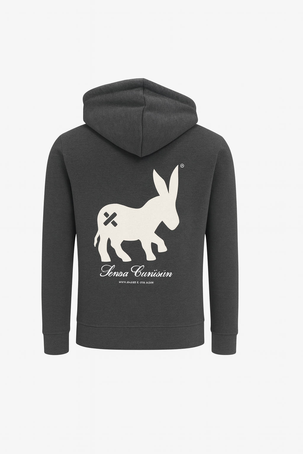 Pull Hoodie Full-Zip Homme Antracite