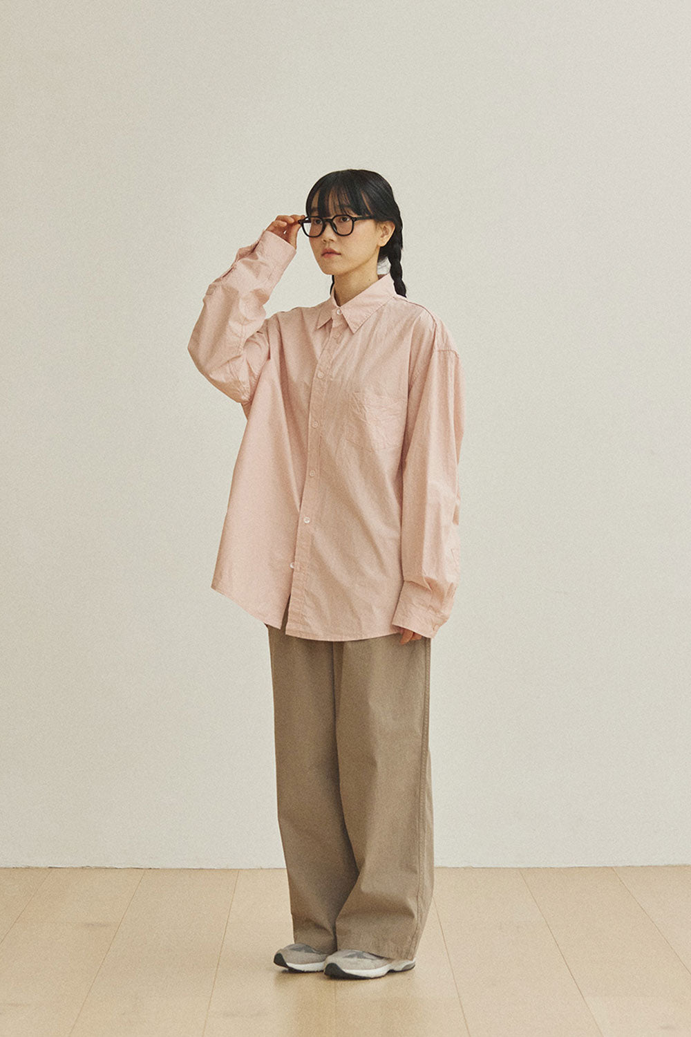 Two Tuck Wide CN Pants Hose Beige