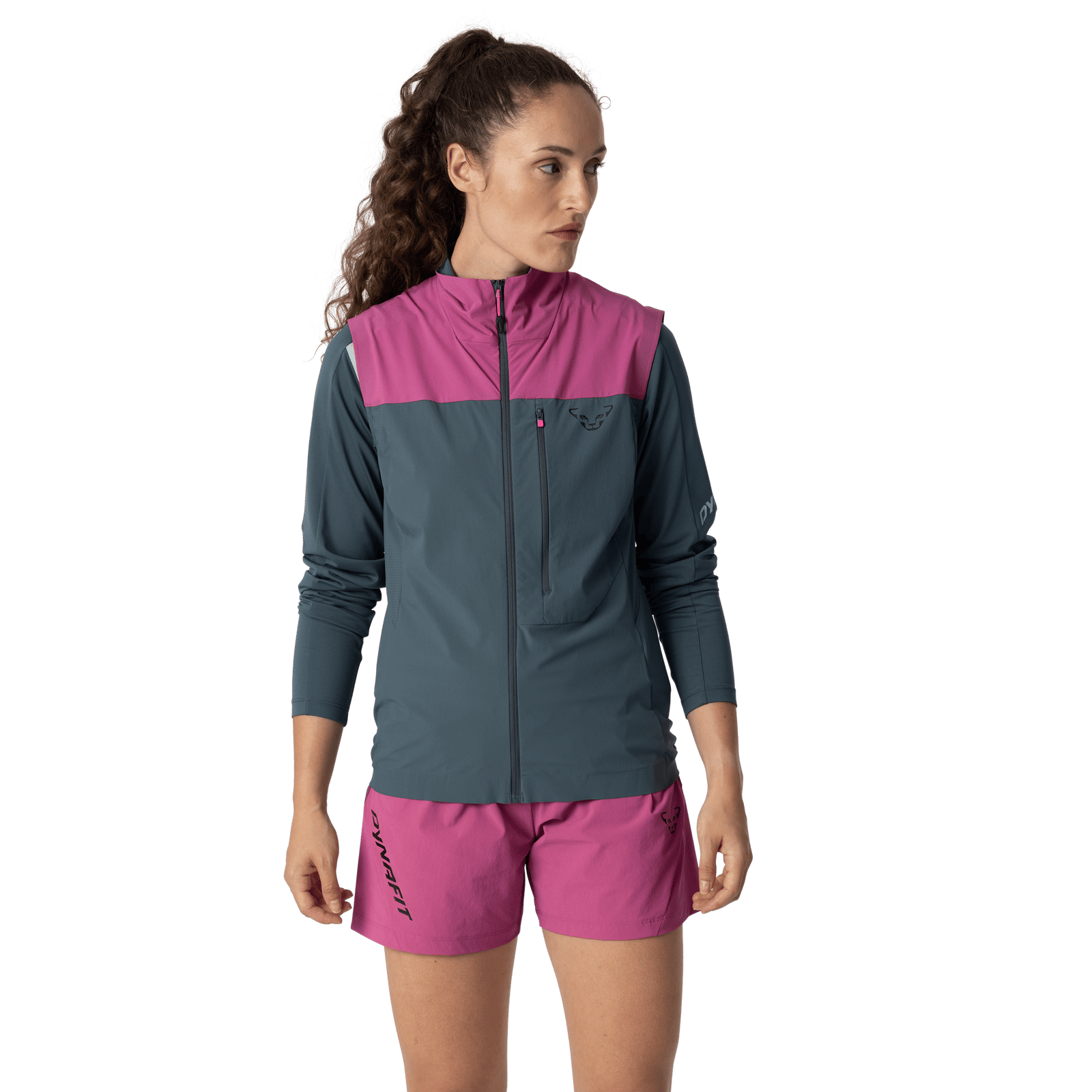 Gilet Traverse Dynastrech Donna Magenta