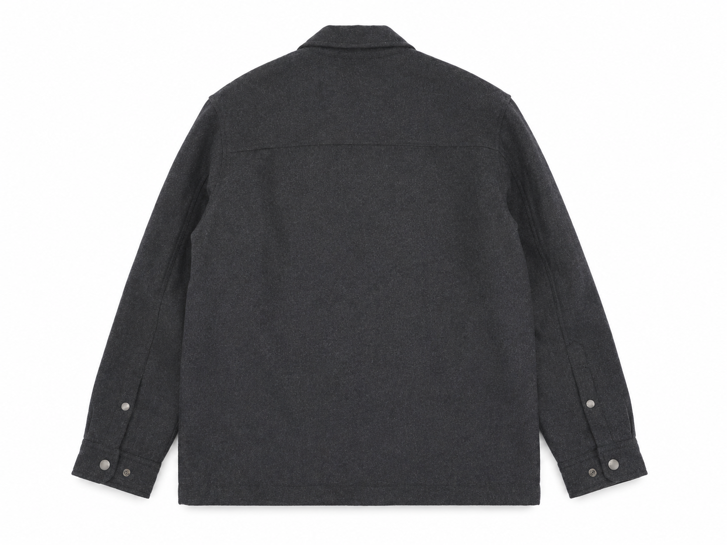 Mann Wool Alaska Jacke Black Melange