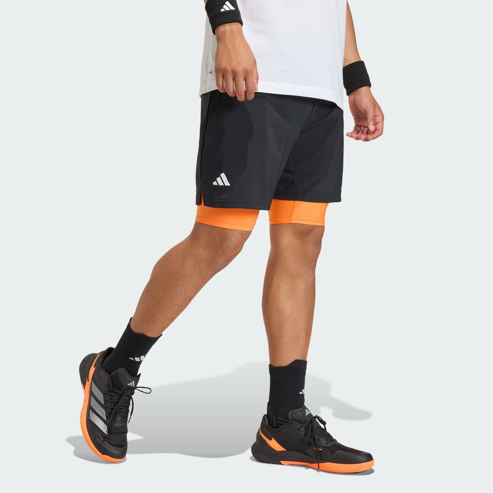 Shorts Club Climacool 2 In 1 Homme Black/Pure Orange