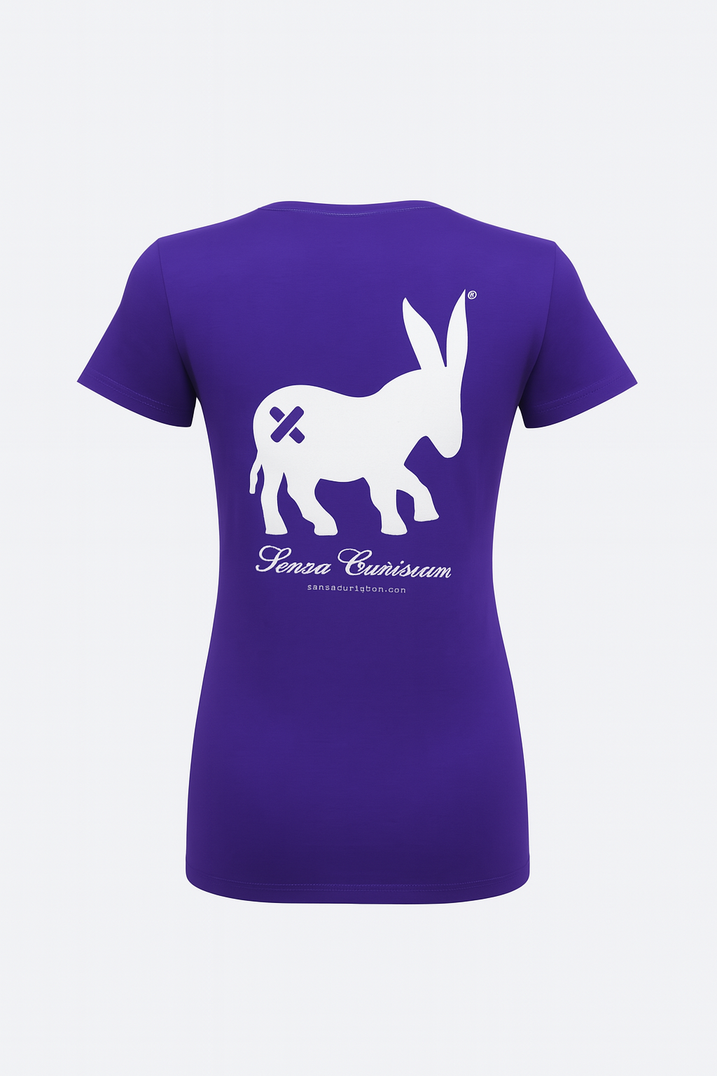 Frau Classic Logo T-shirt Plum/White