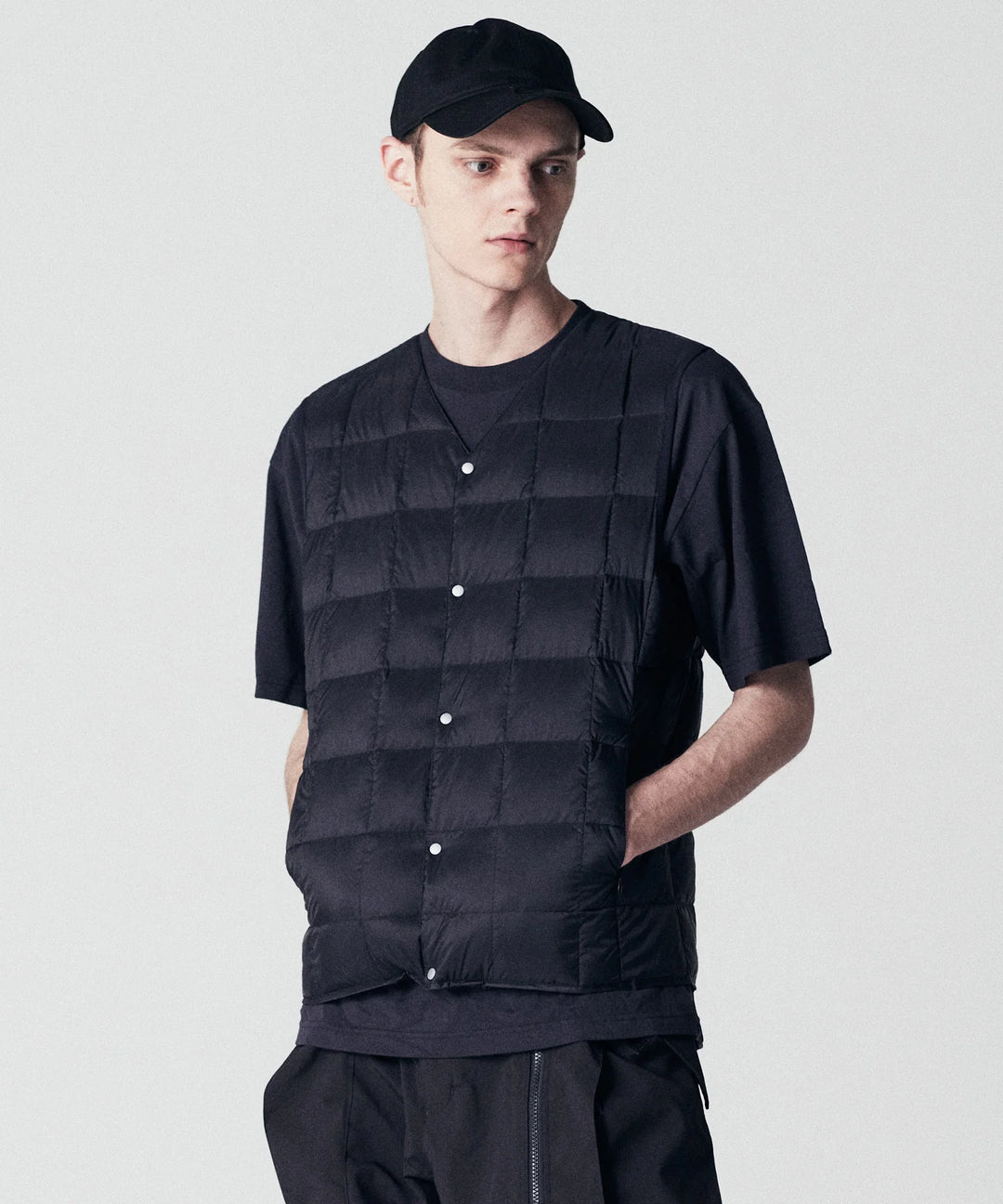 Gilet V-Neck Button Down Navy